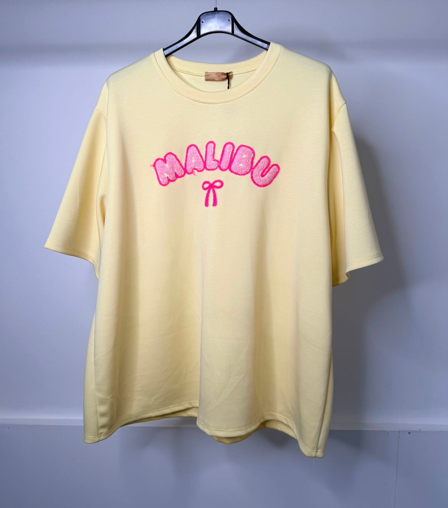 PLUS SIZE - Malibu Embroidered Super Soft Scuba T-Shirt