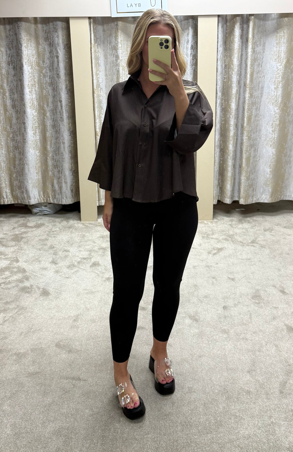Pinstripe Oversized Shirt