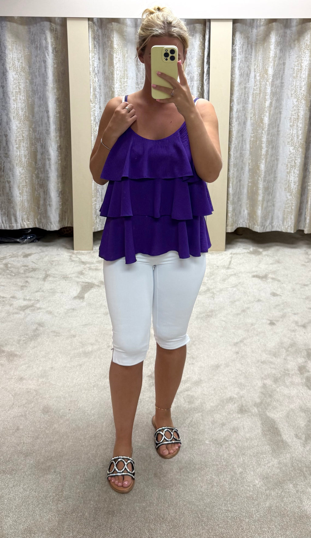 Floaty Tiered Chiffon Top