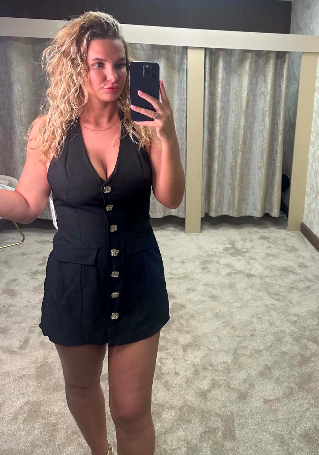 Halter Neck Blazer Playsuit