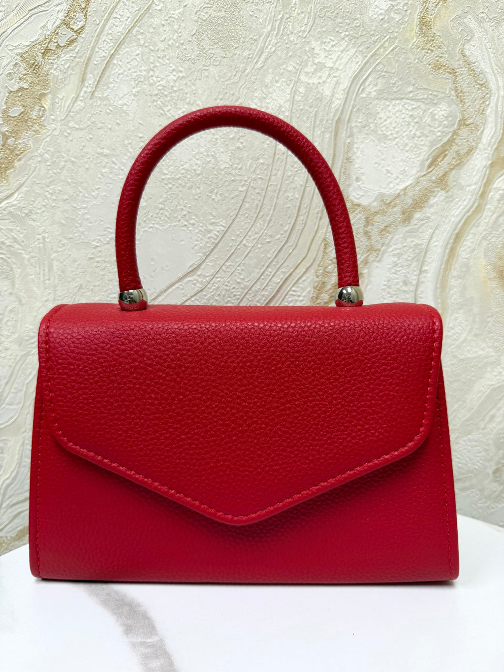 Top Handle Envelope Bag - Red