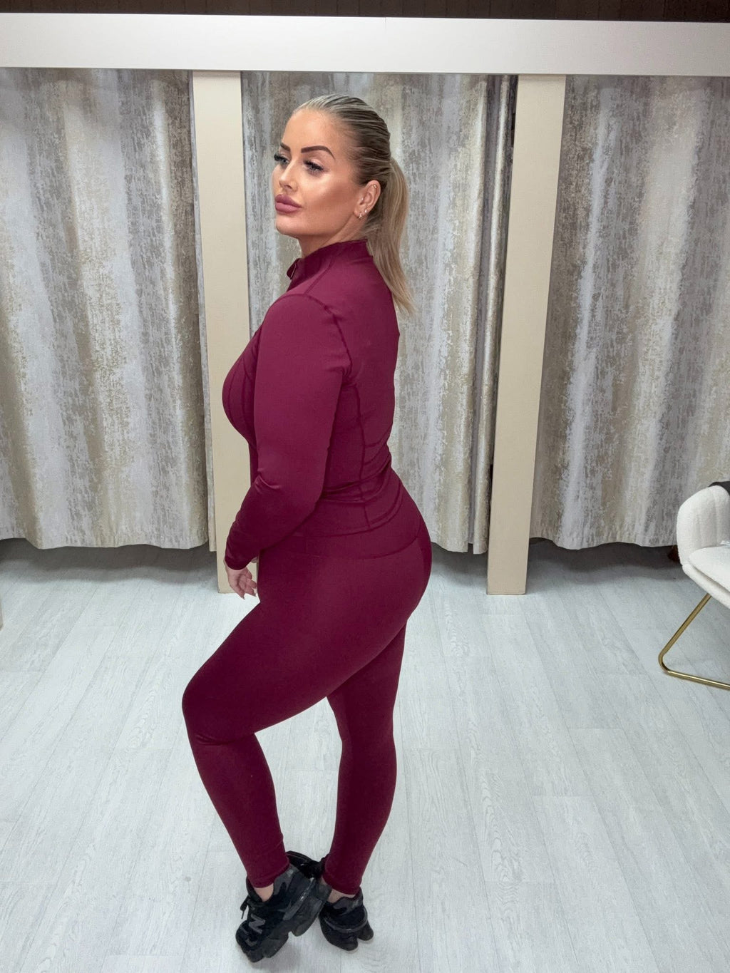 Body Contouring Gym Set - Burgundy