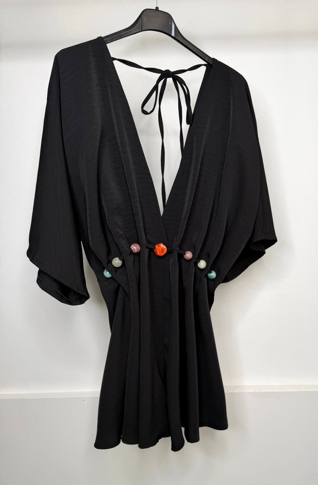 Flattering Fit Beaded Tie Detail Playsuit