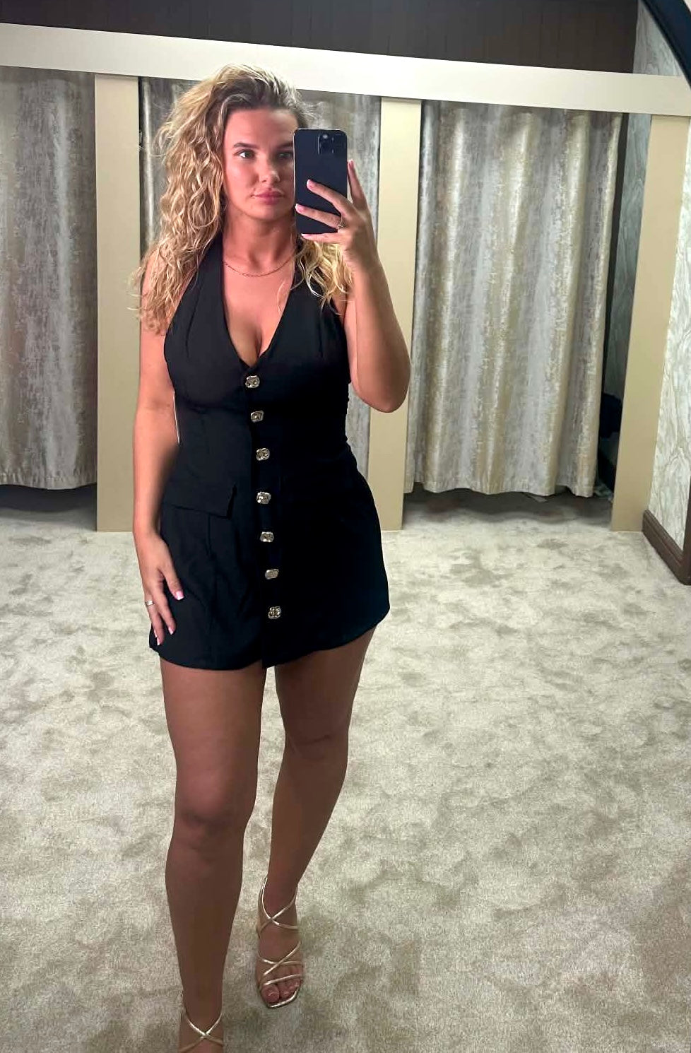 Halter Neck Blazer Playsuit