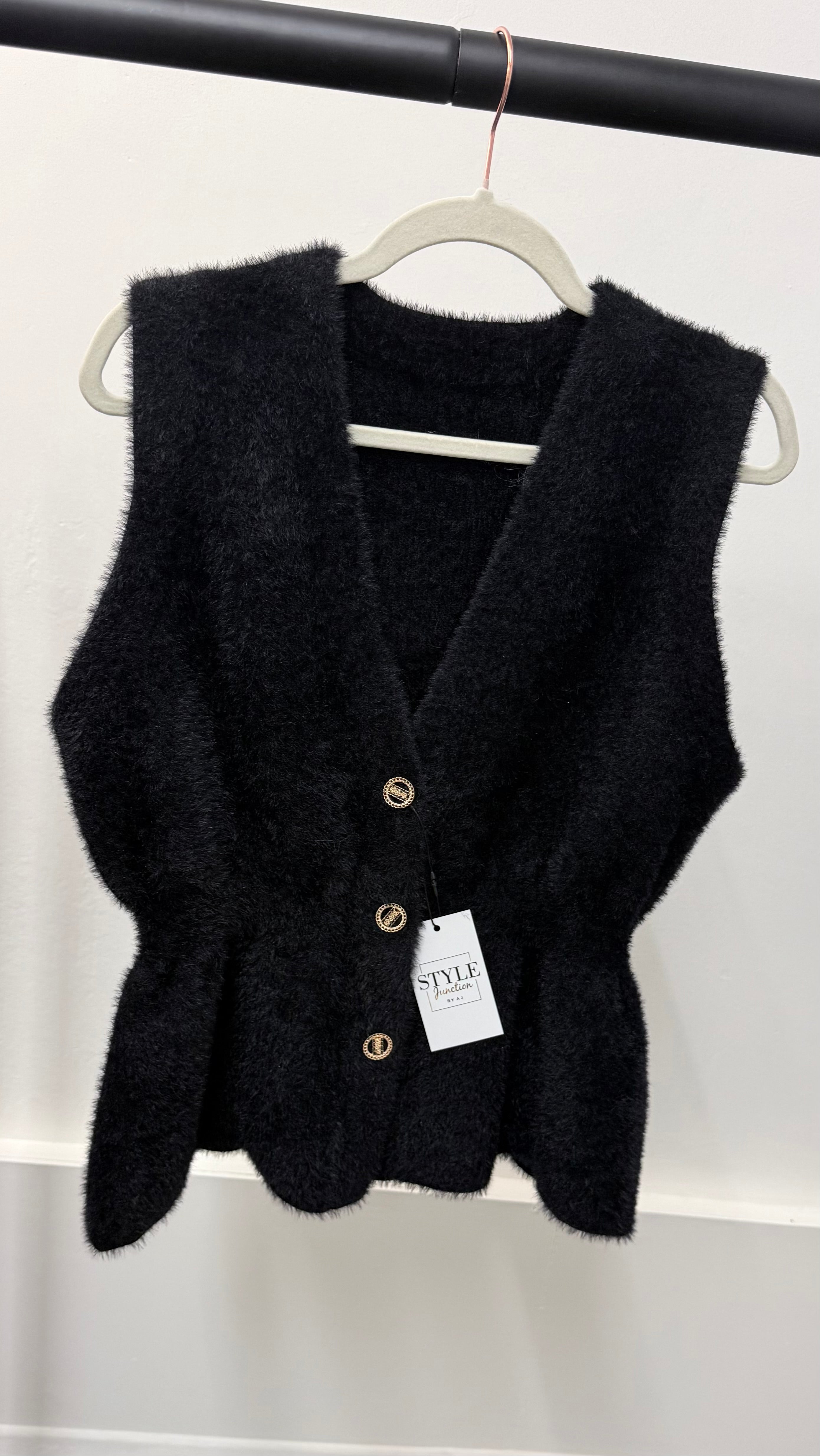 Cinched Super Soft Fur Waistcoat