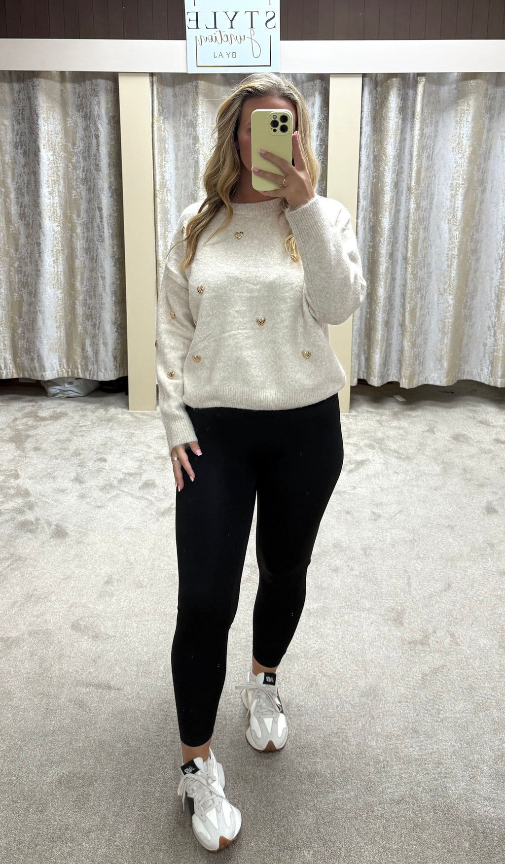 Gold Heart Soft Jumper