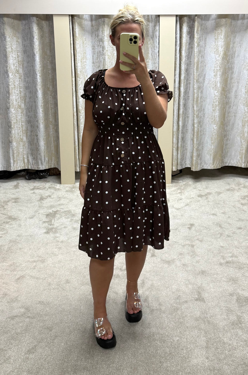 Polka Magic Midi Dress