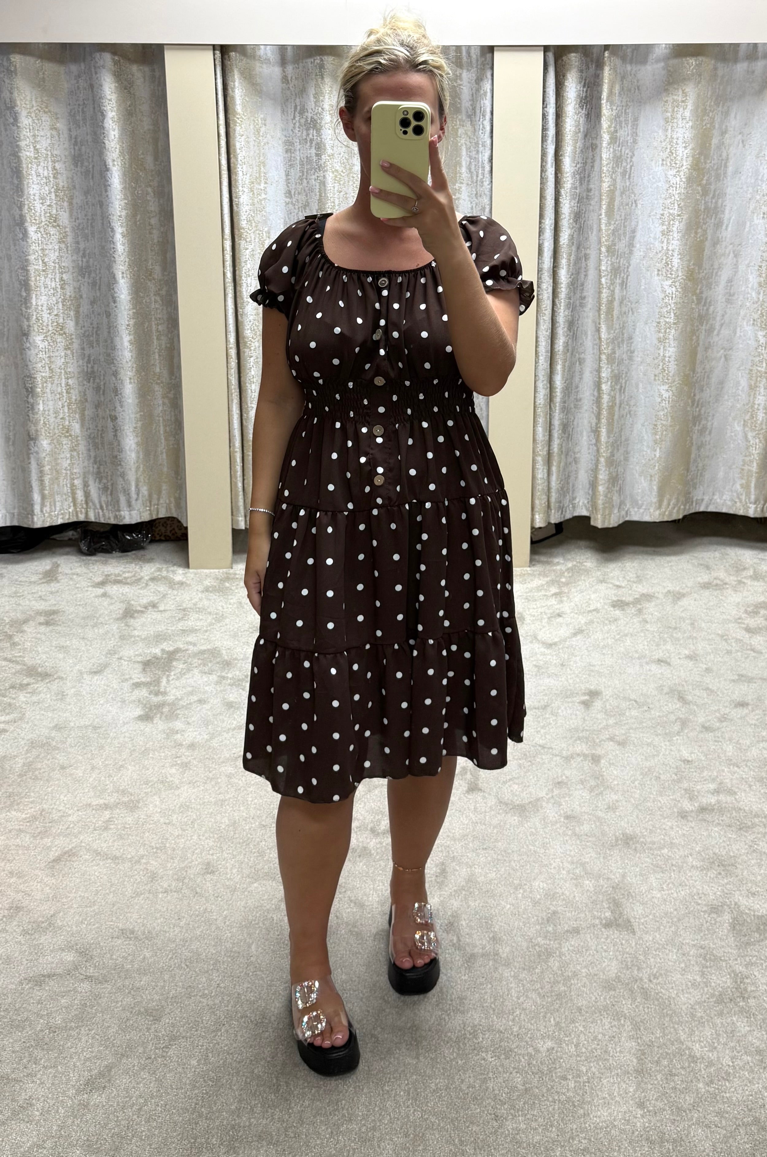 Polka Magic Midi Dress