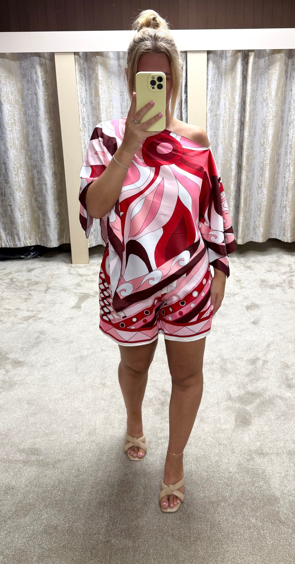 Silk Bandana Top & Shorts Co Ord