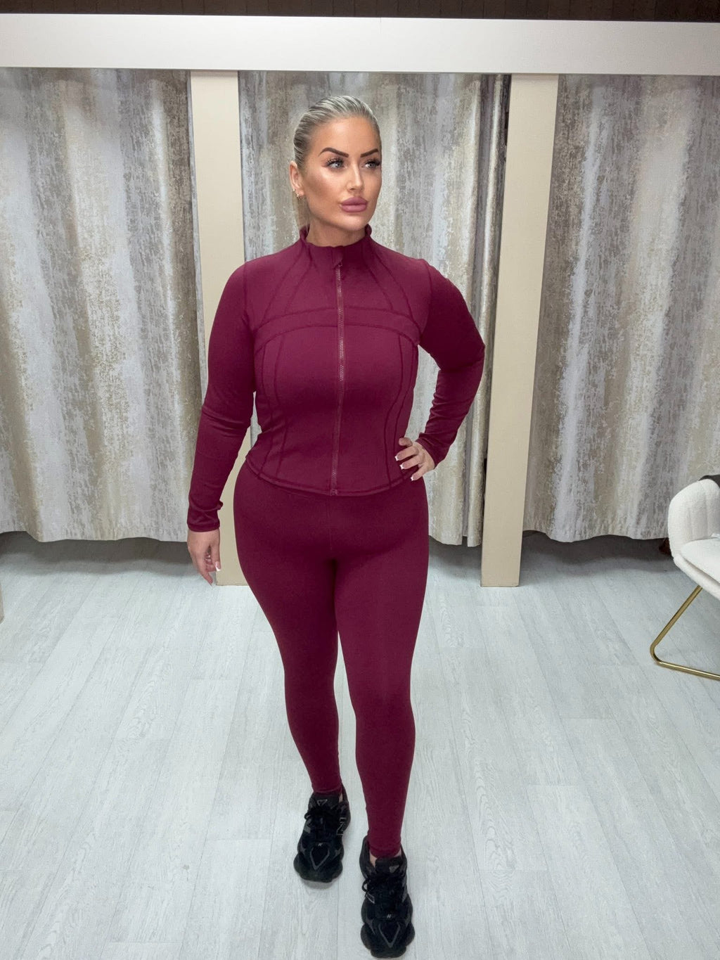 Body Contouring Gym Set - Burgundy