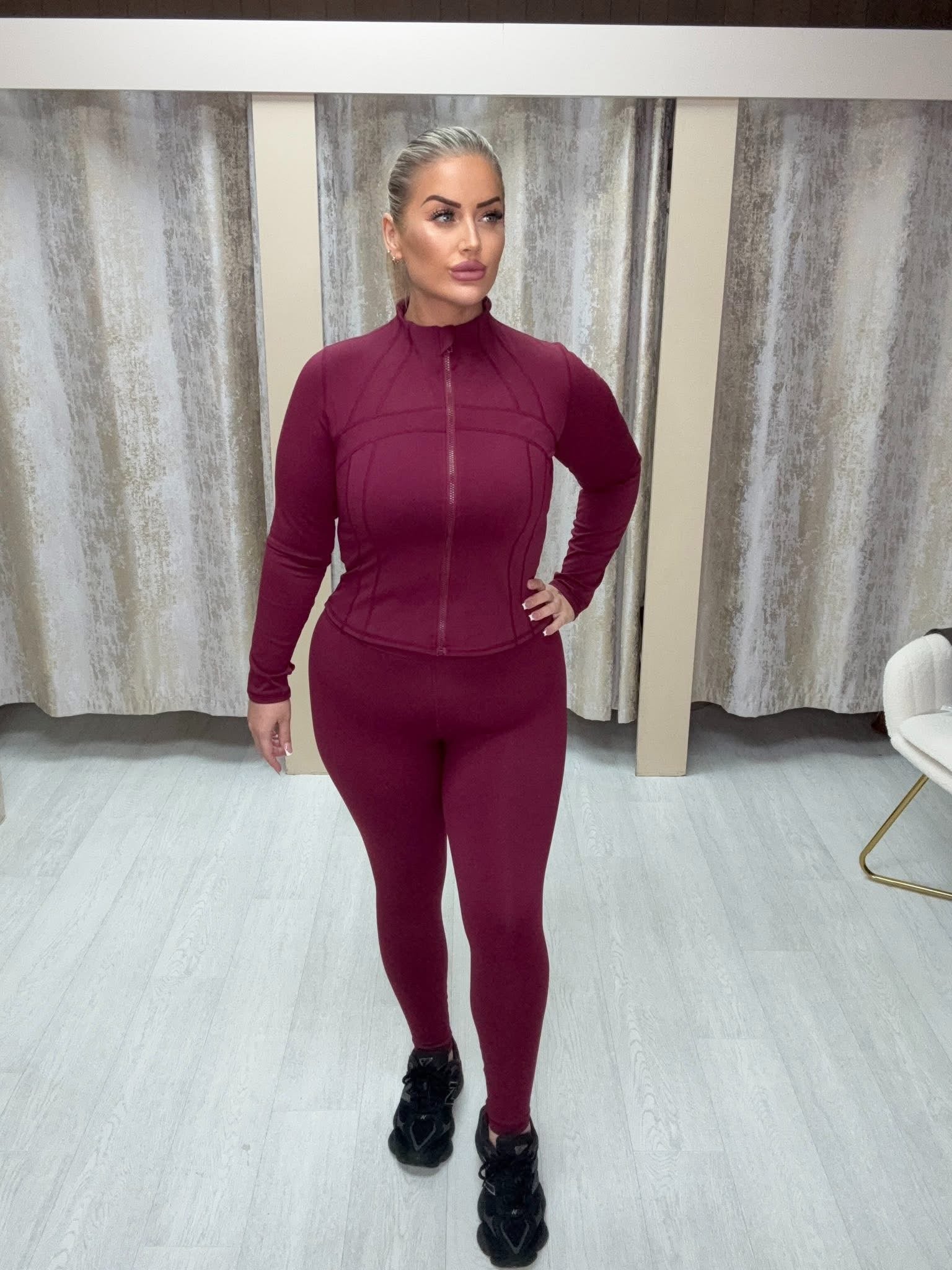 Body Contouring Gym Set - Burgundy