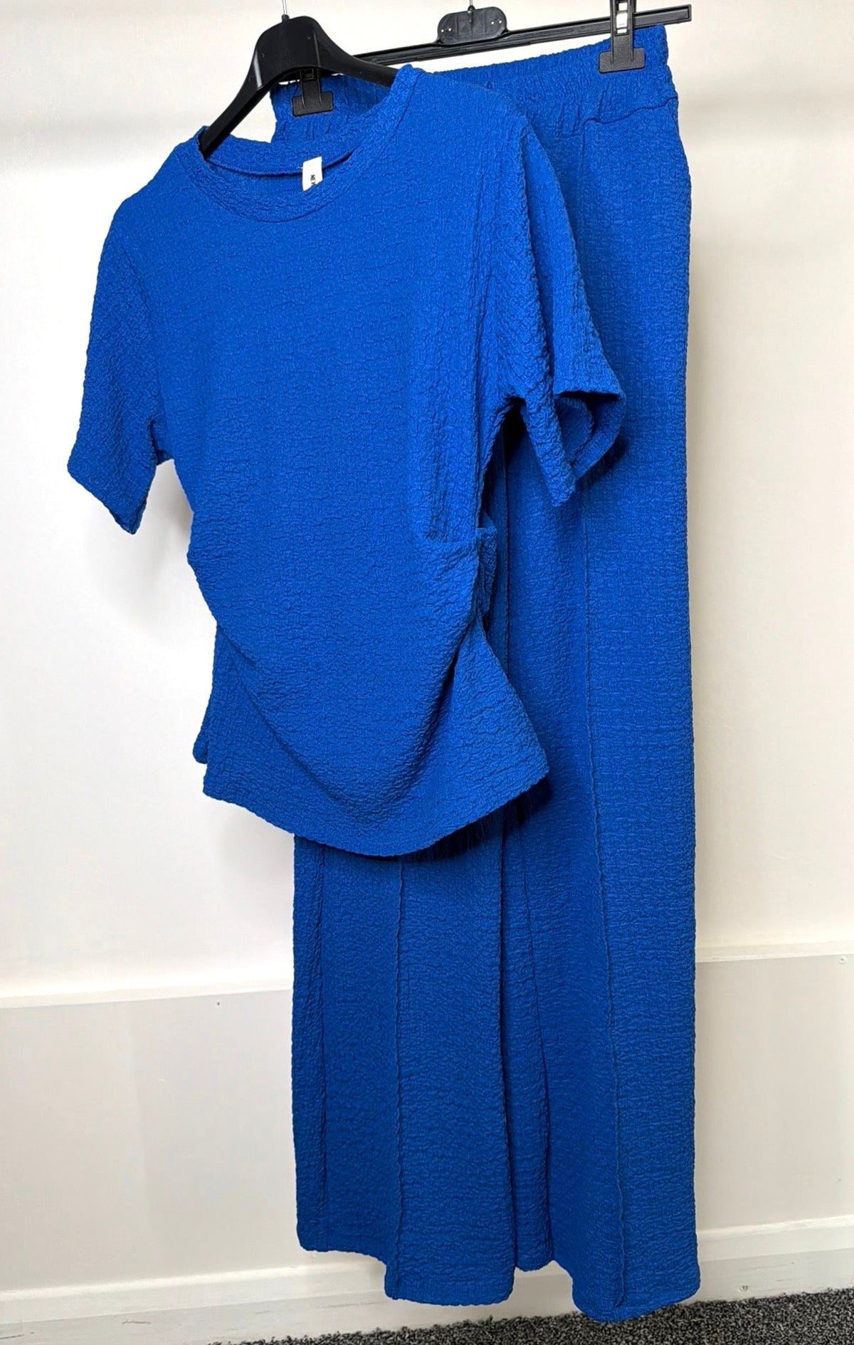 Waist Cinching Ruched Side Detail Cheesecloth Co Ord