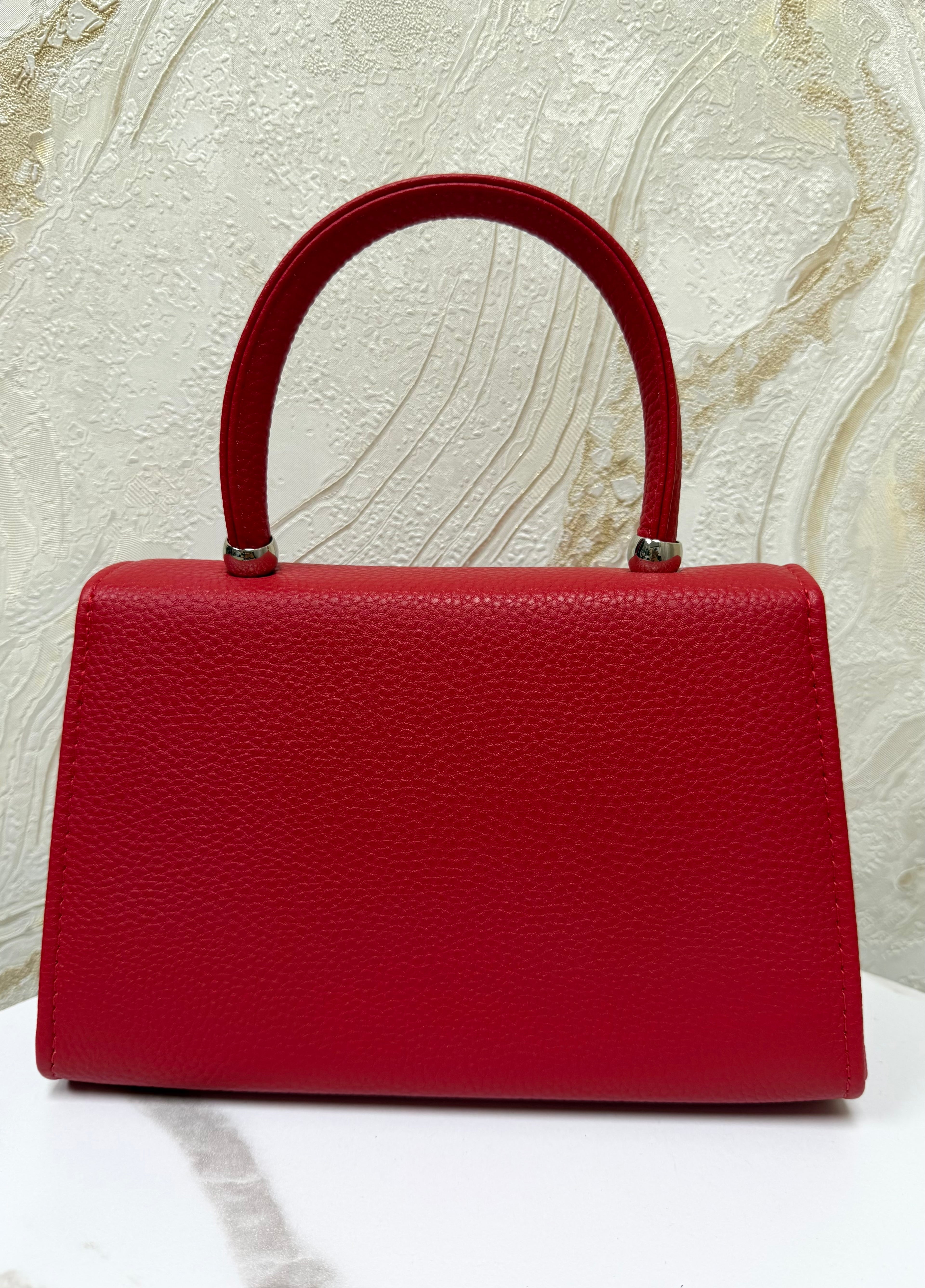 Top Handle Envelope Bag - Red