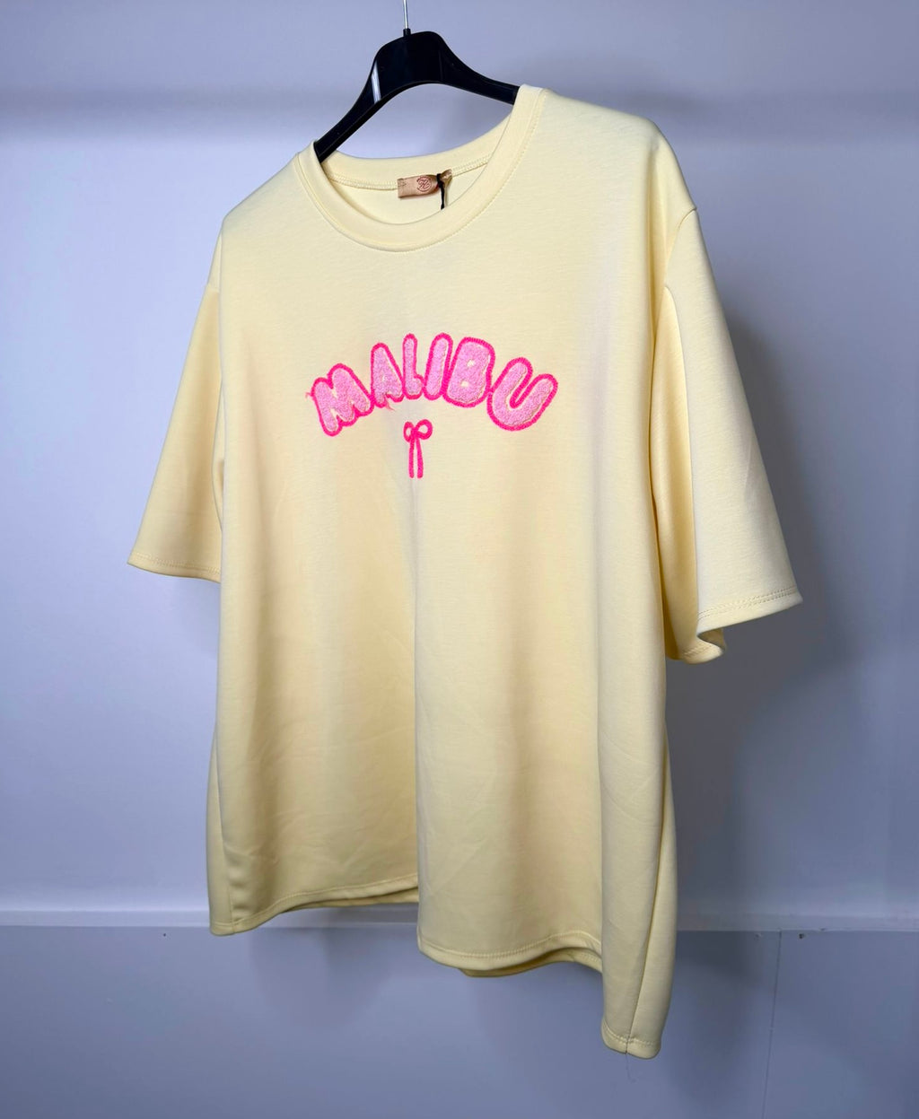 PLUS SIZE - Malibu Embroidered Super Soft Scuba T-Shirt