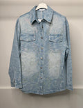 LUXE Oversized Diamanté Denim Jacket