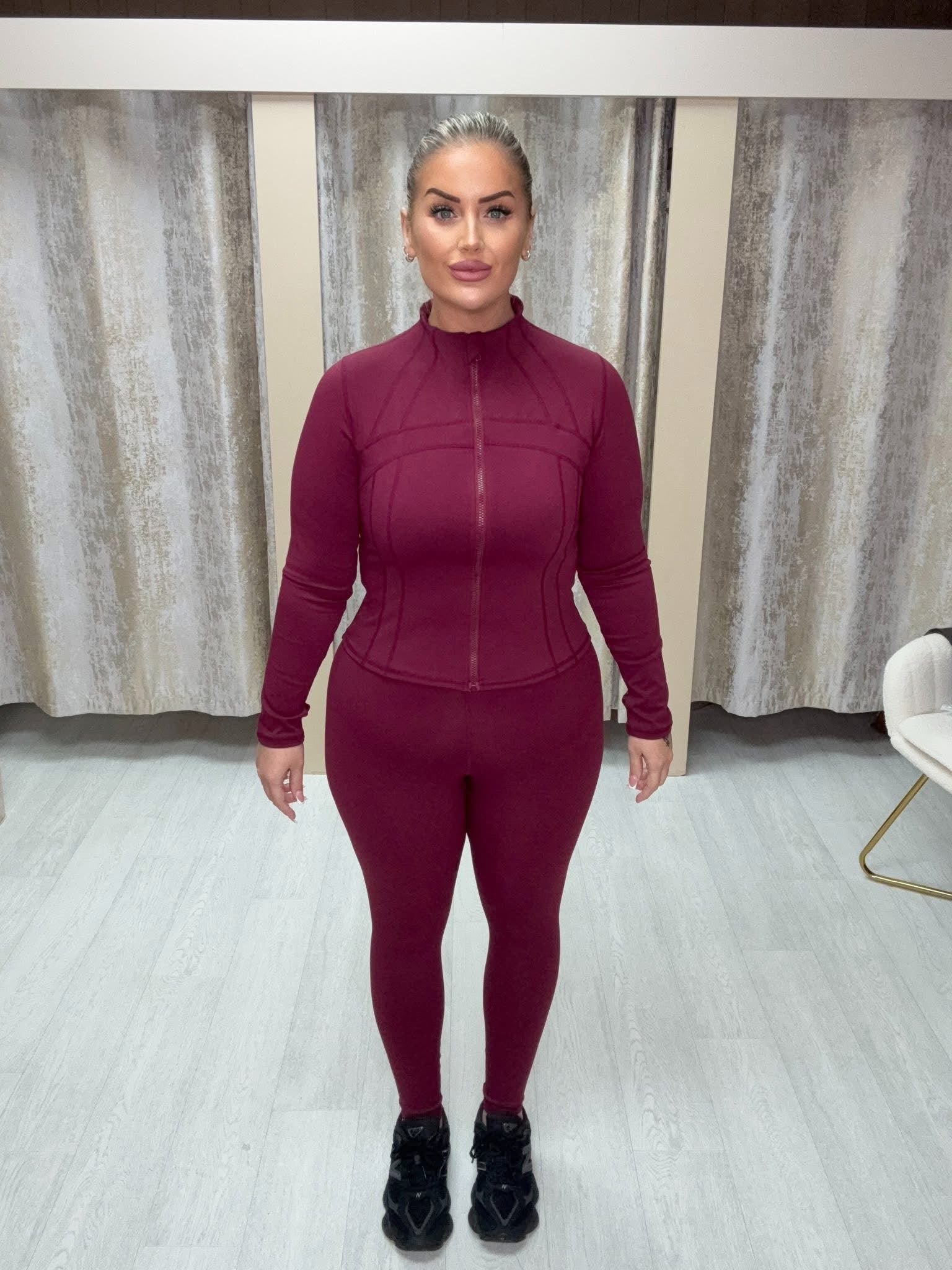 Body Contouring Gym Set - Burgundy