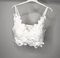 Elasticated Back Stretchy Crochet Detail Bralette