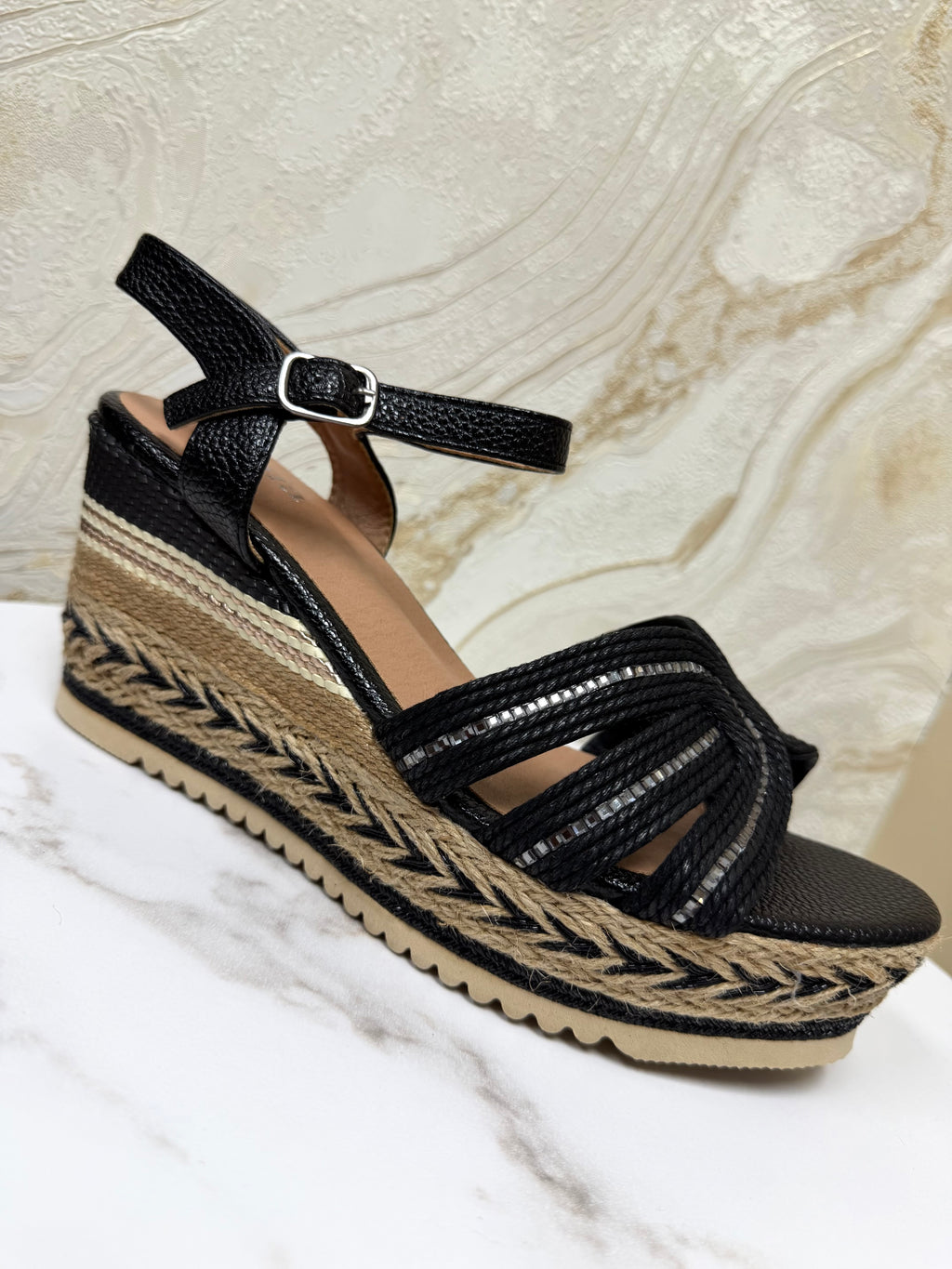 Lightweight Comfy Wedges - Black