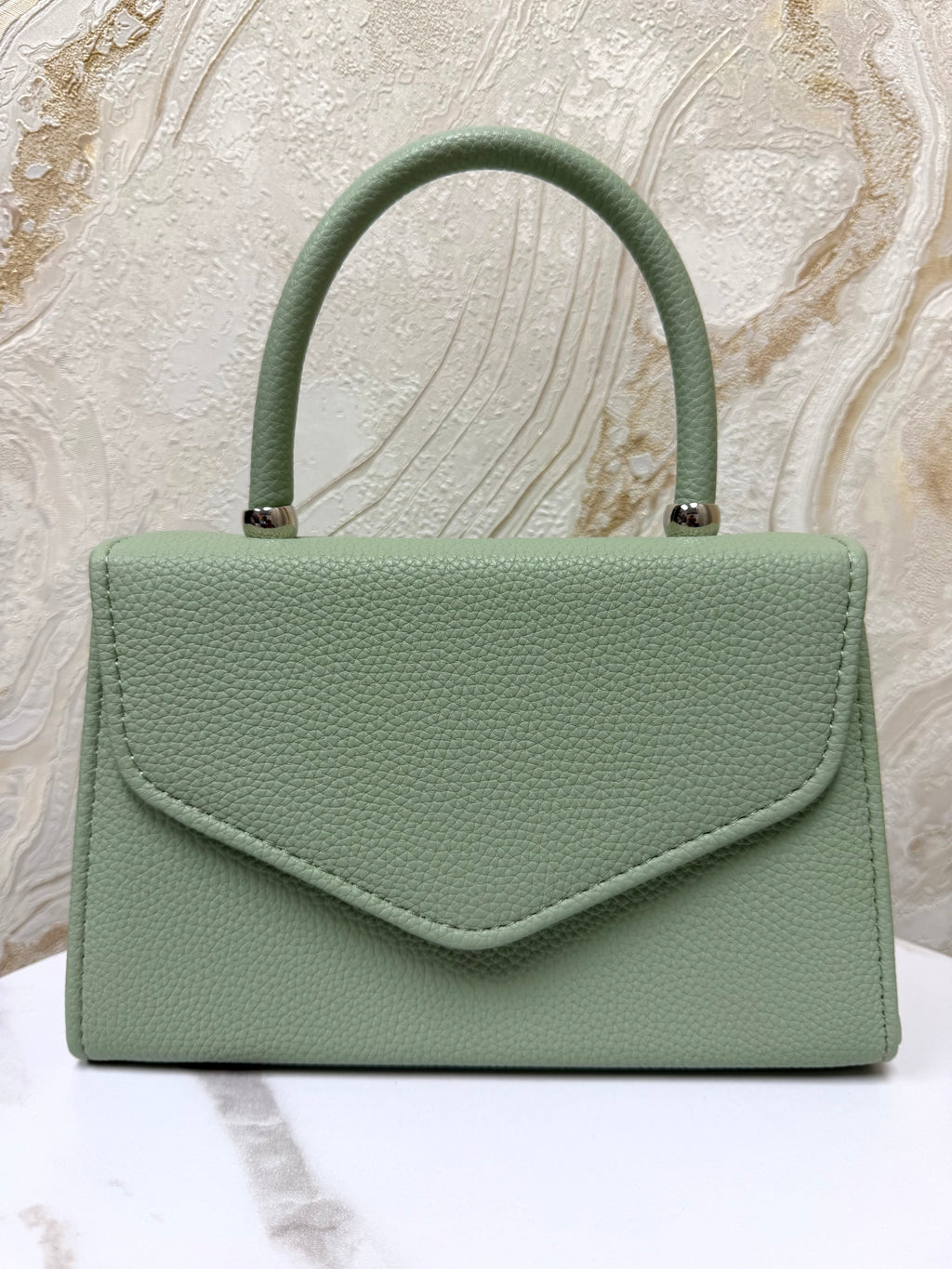 Top Handle Envelope Bag - Mint Green