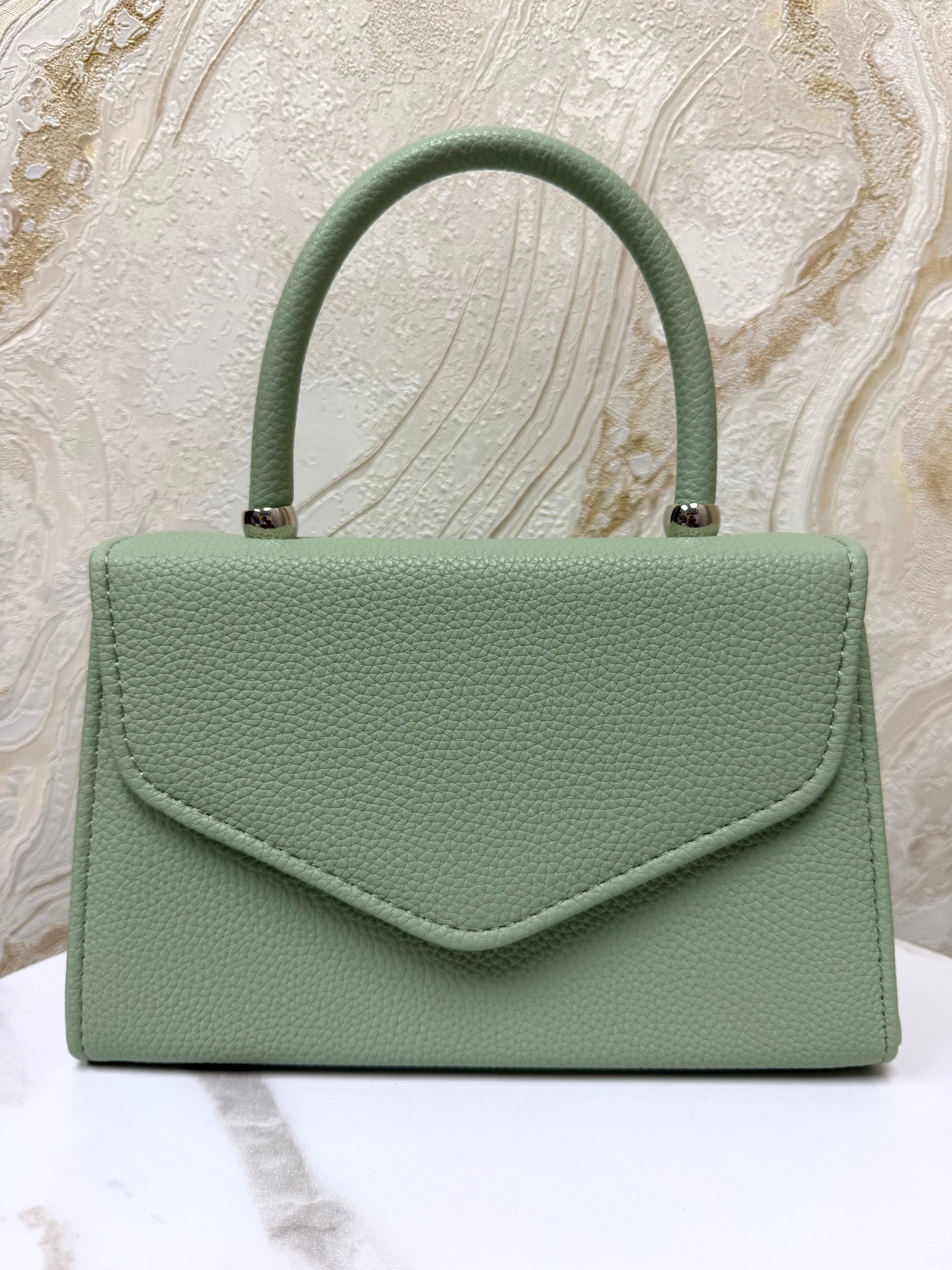 Top Handle Envelope Bag - Mint Green
