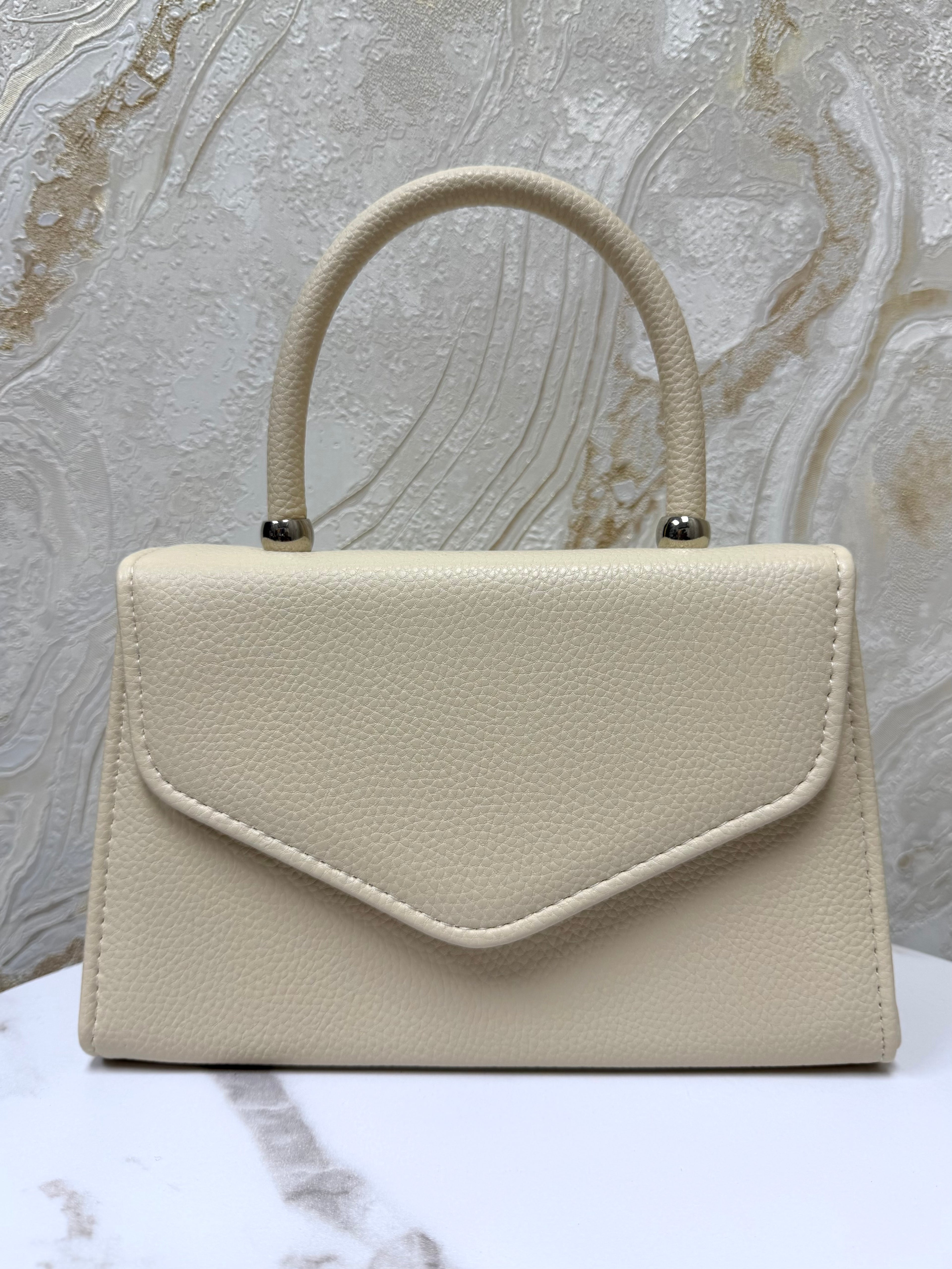 Top Handle Envelope Bag - Ivory