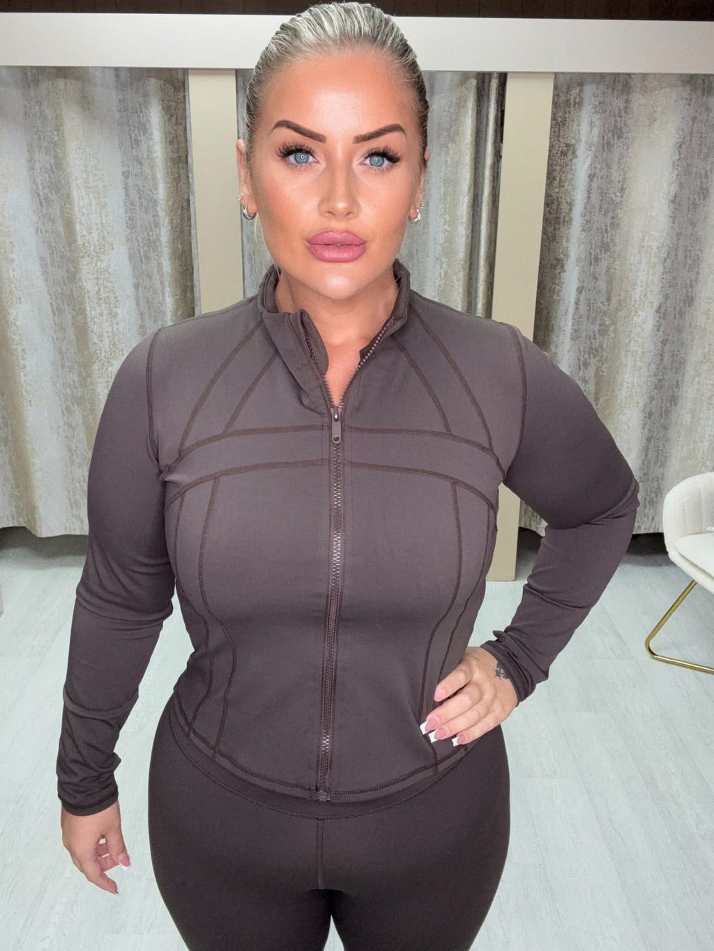 Body Contouring Gym Set - Chocolate Brown