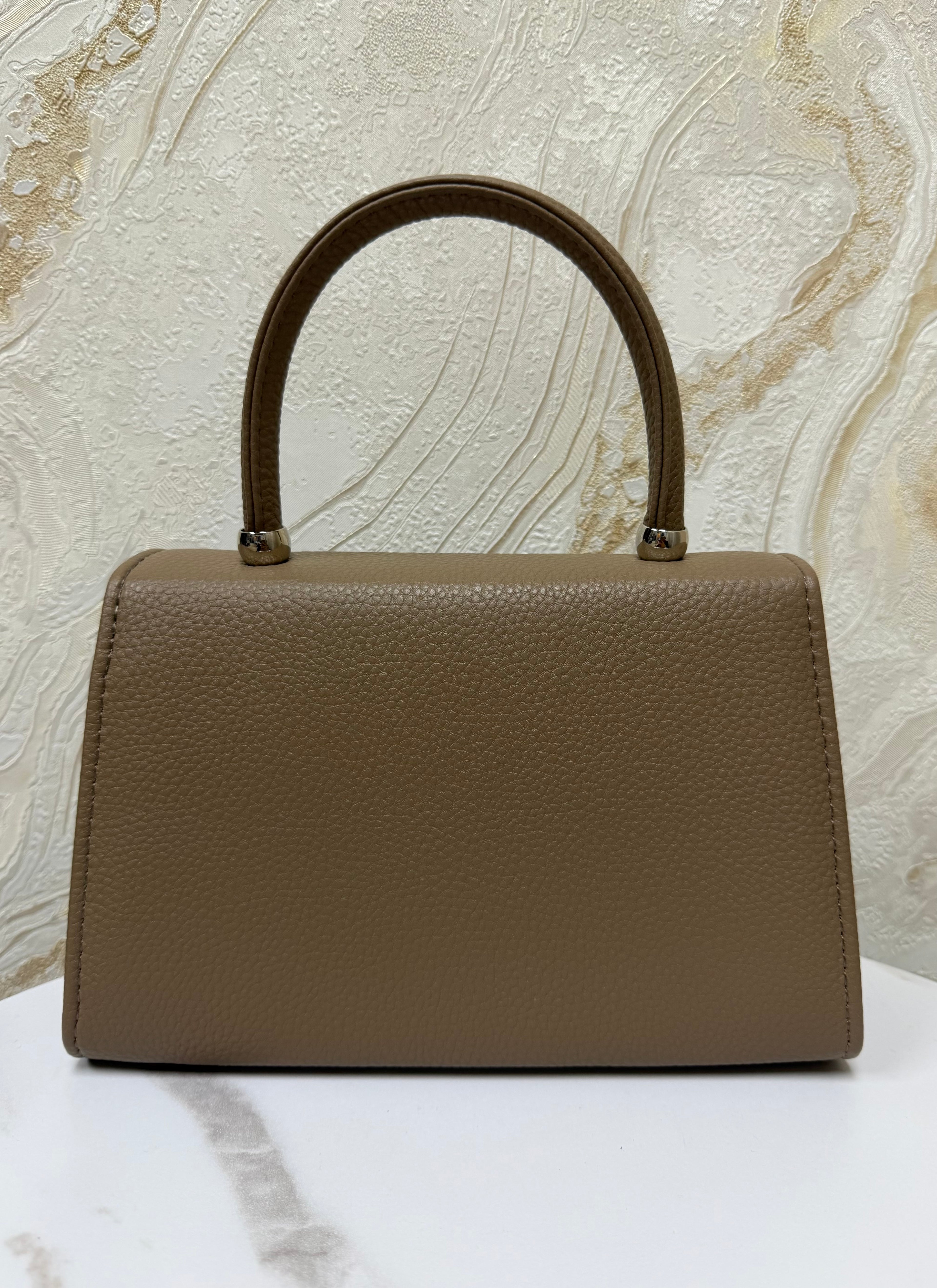 Top Handle Envelope Bag - Taupe