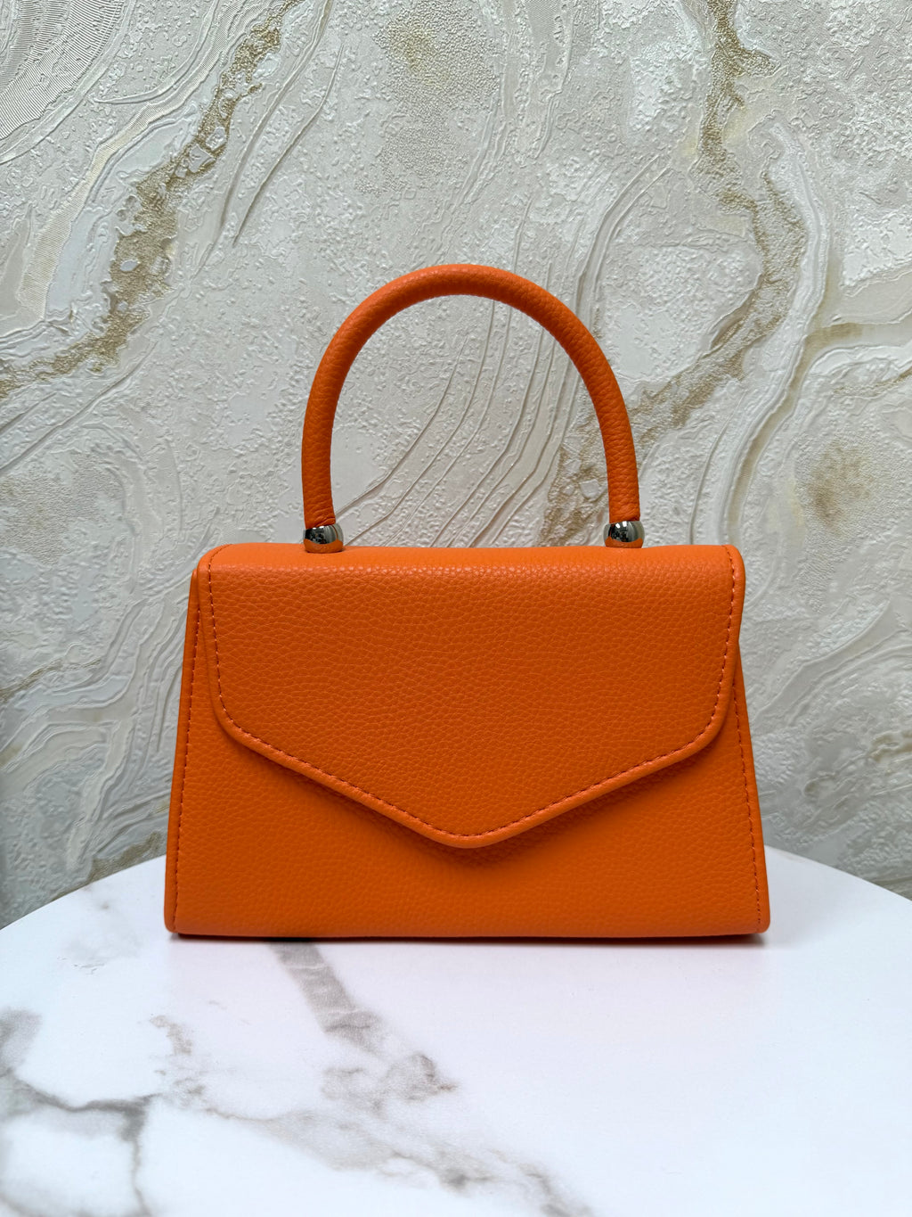 Top Handle Envelope Bag - Orange