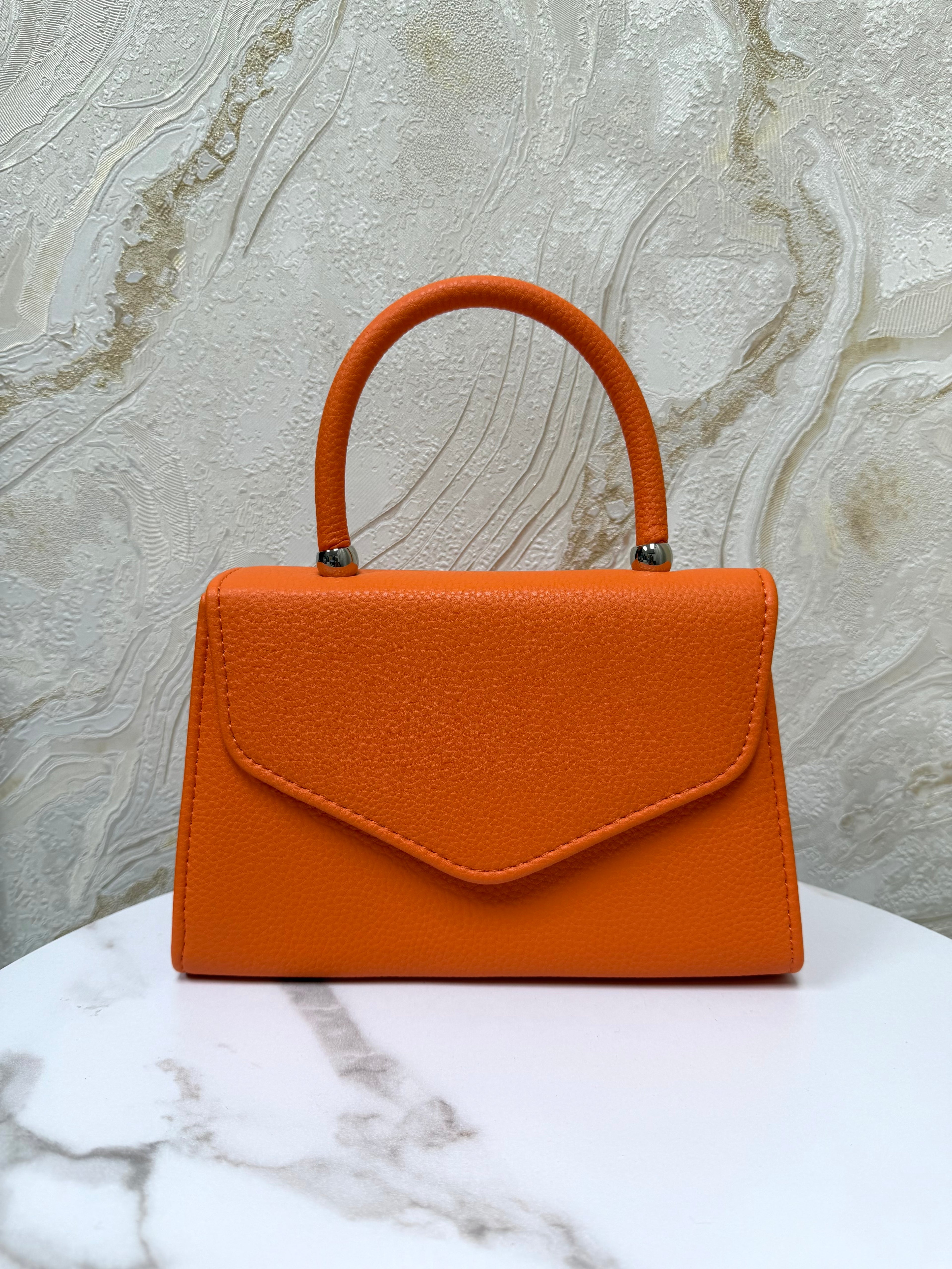 Top Handle Envelope Bag - Orange