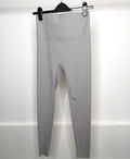 High Waisted Seamless Tummy Compression Sculpting Energy Leggings - Dove Grey