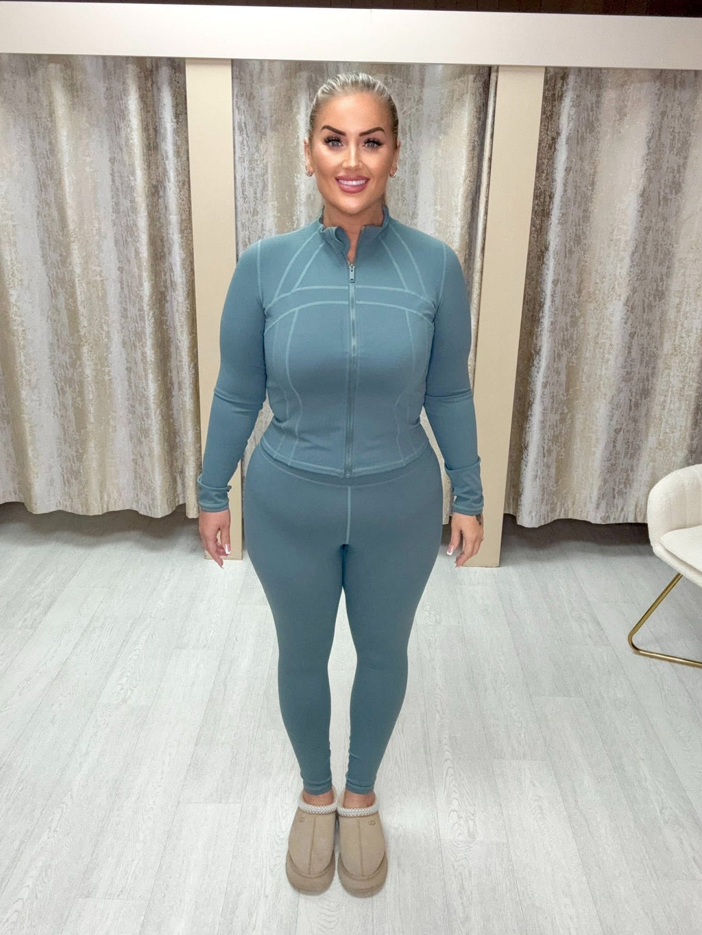 Body Contouring Gym Set - Duck Egg Blue