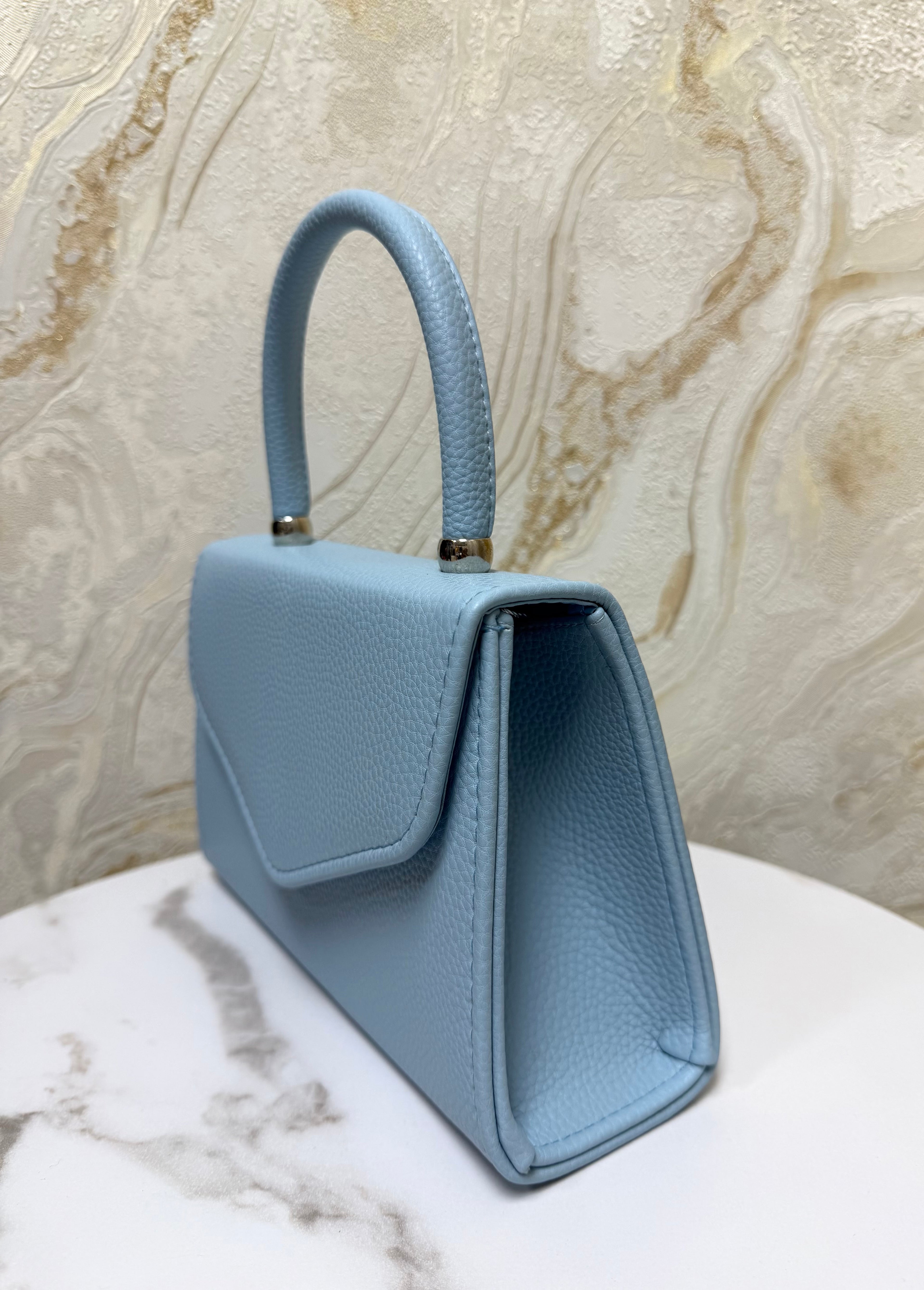 Top Handle Envelope Bag - Baby Blue