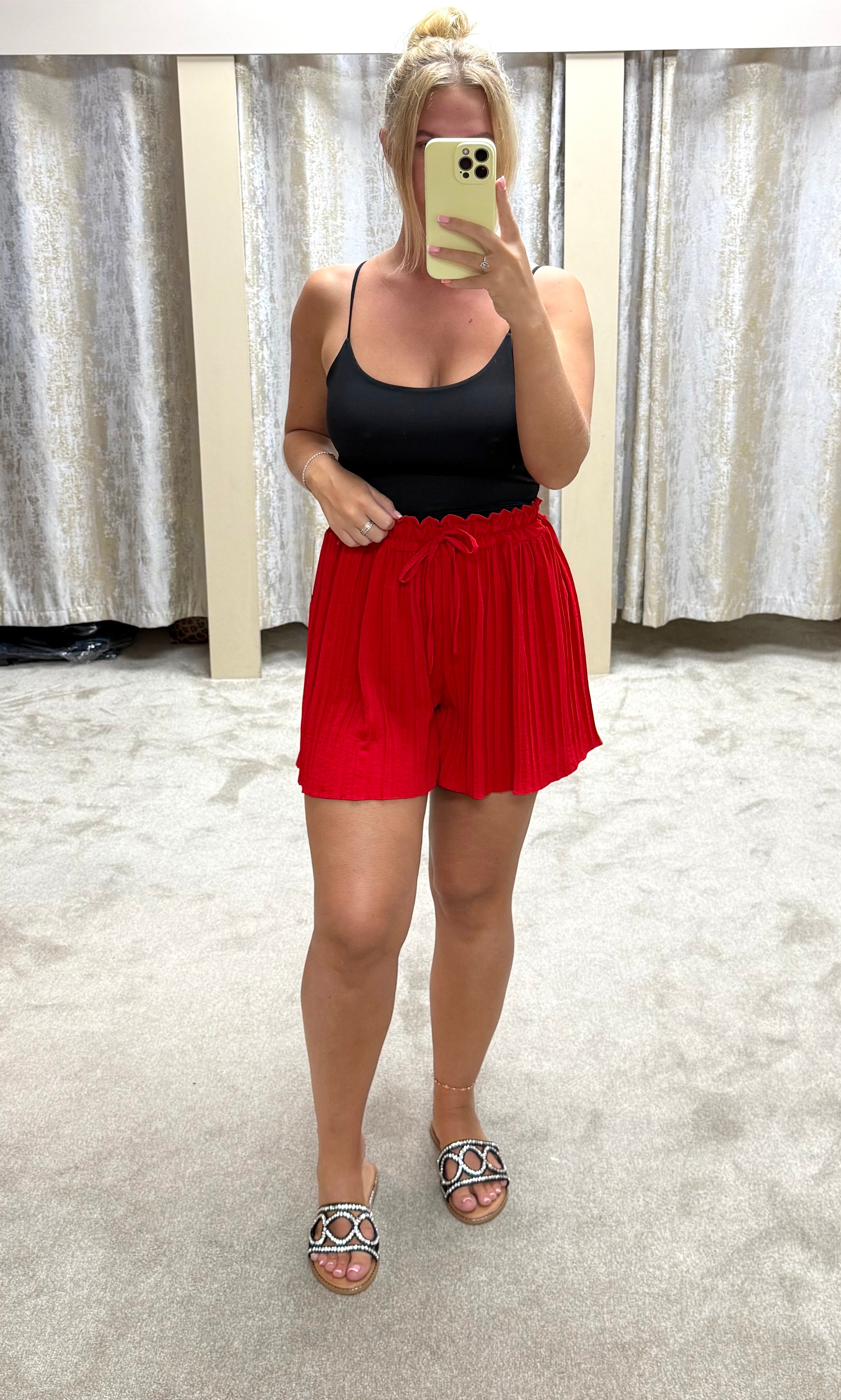 Spaghetti Strap Double Layered Cami Top