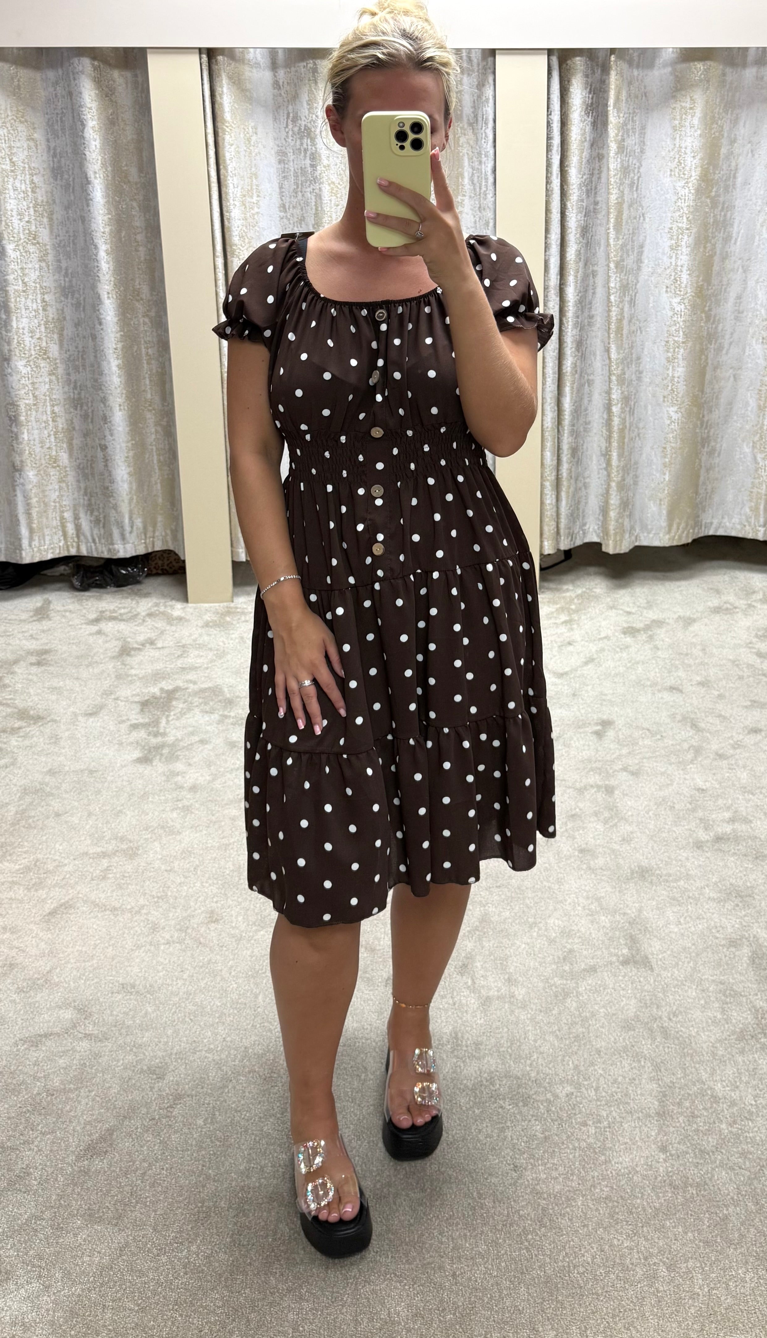 Polka Magic Midi Dress