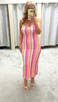 CURVE - Zig Zag Strappy Bodycon Dress