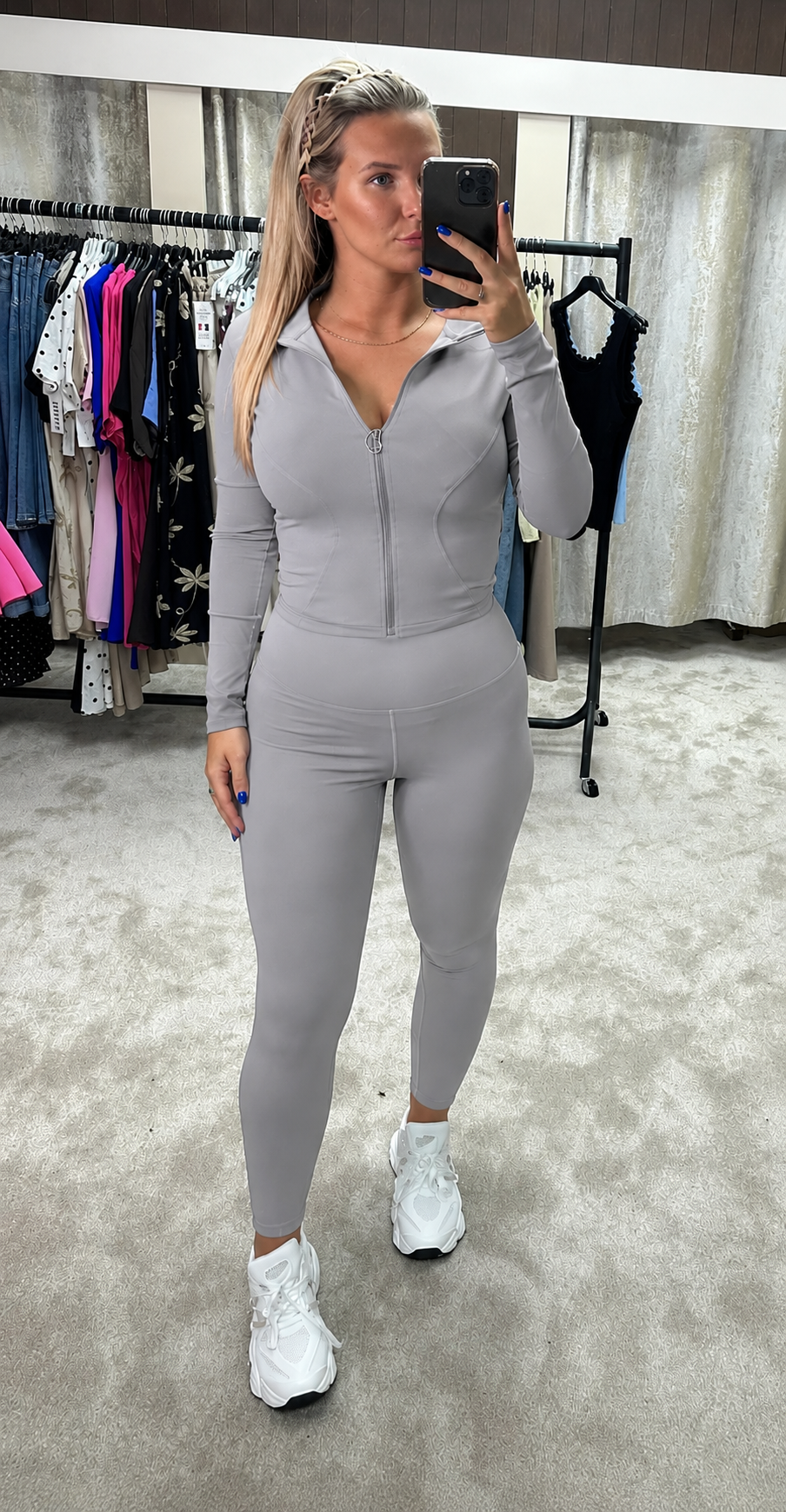 Body Shaping & Contouring Gym Set - Dove Grey