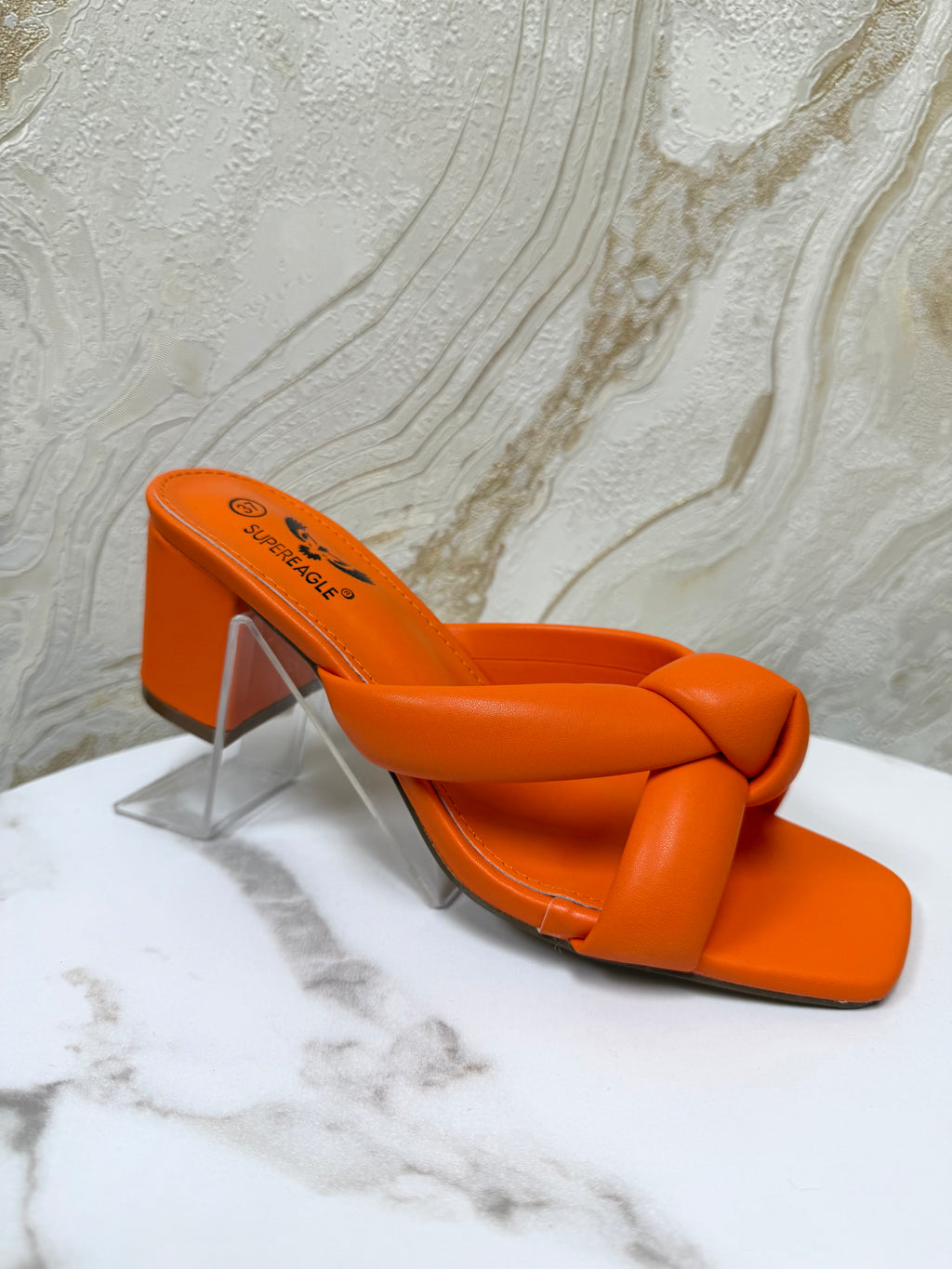 Knot Detail Mule - Orange