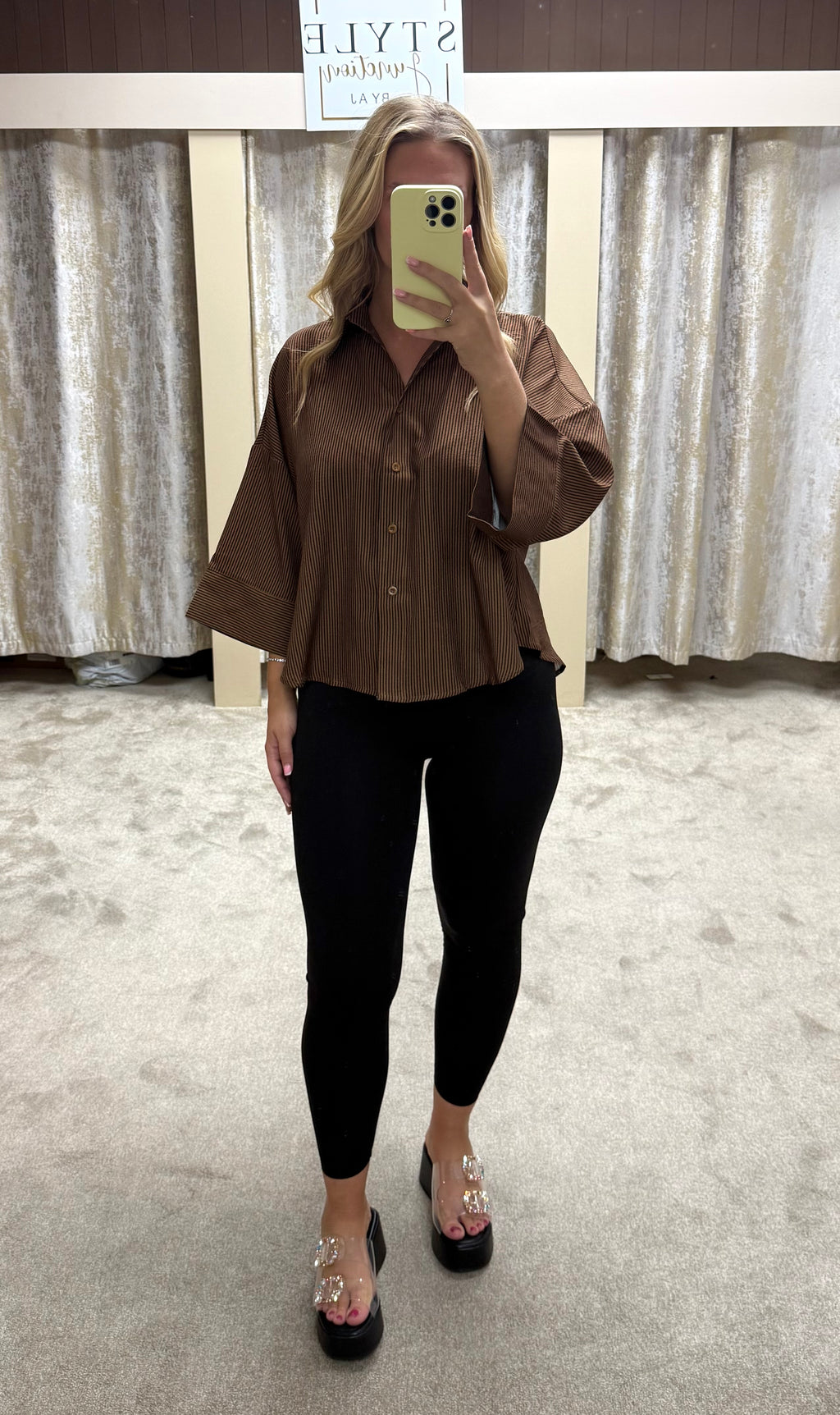 Pinstripe Oversized Shirt