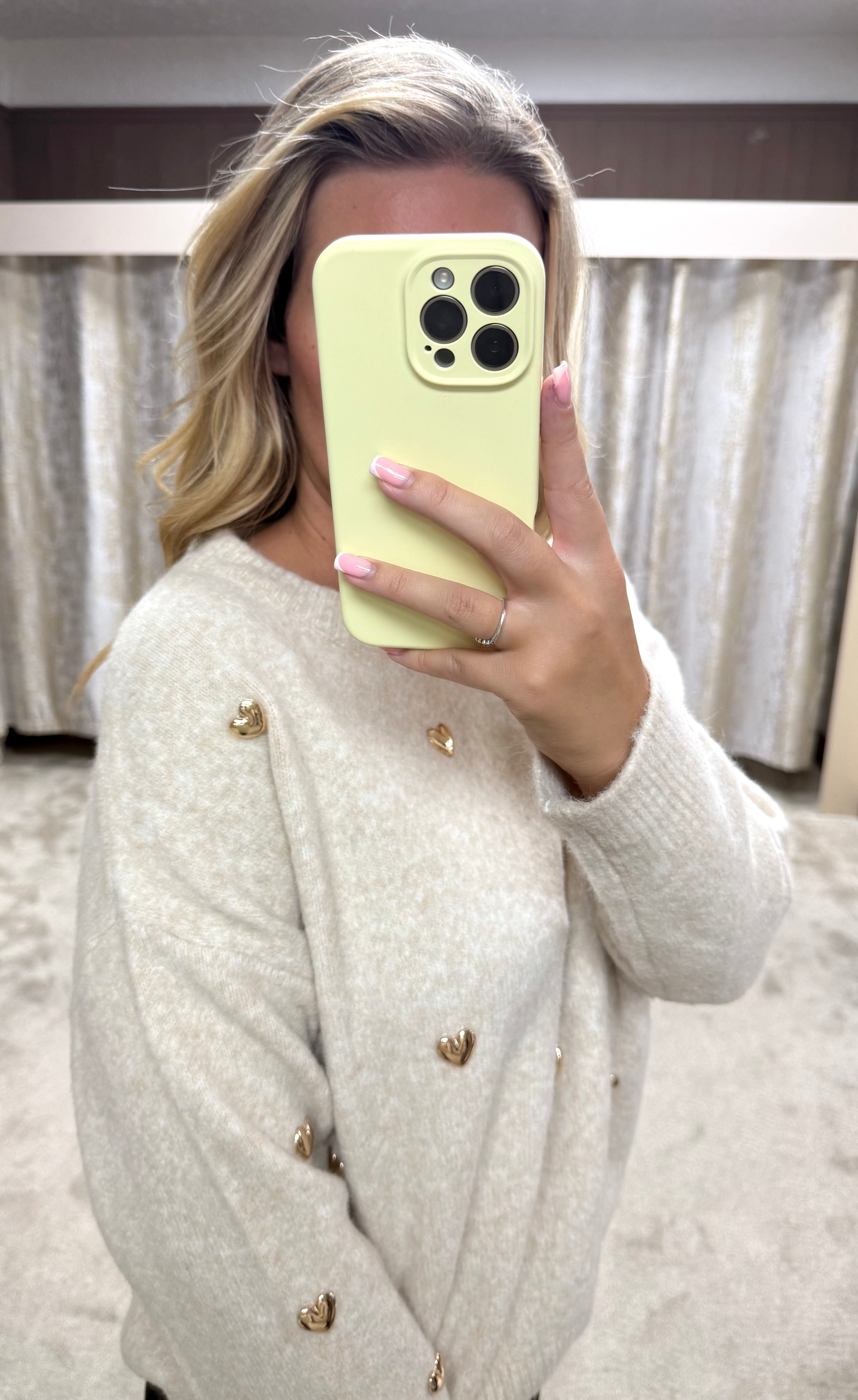 Gold Heart Soft Jumper