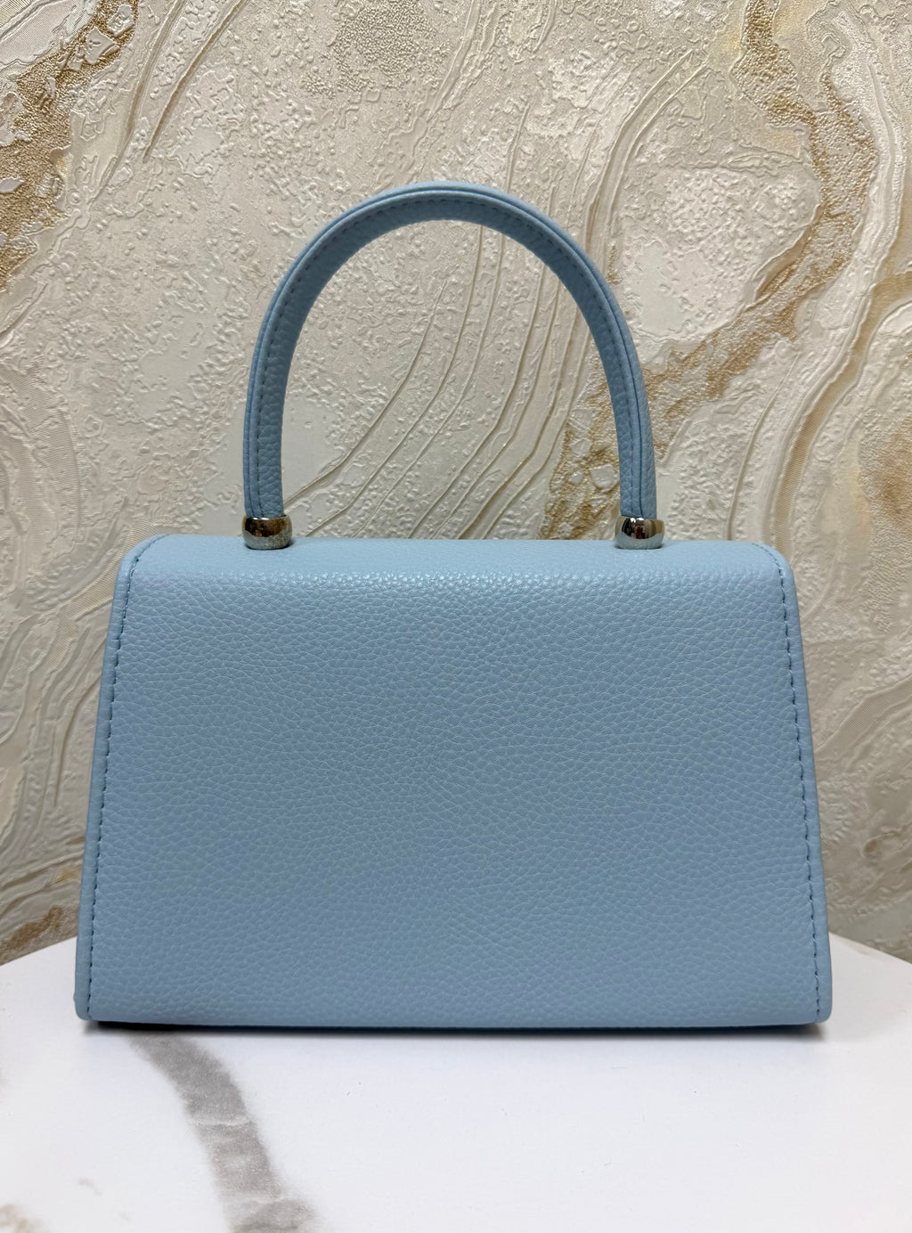 Top Handle Envelope Bag - Baby Blue