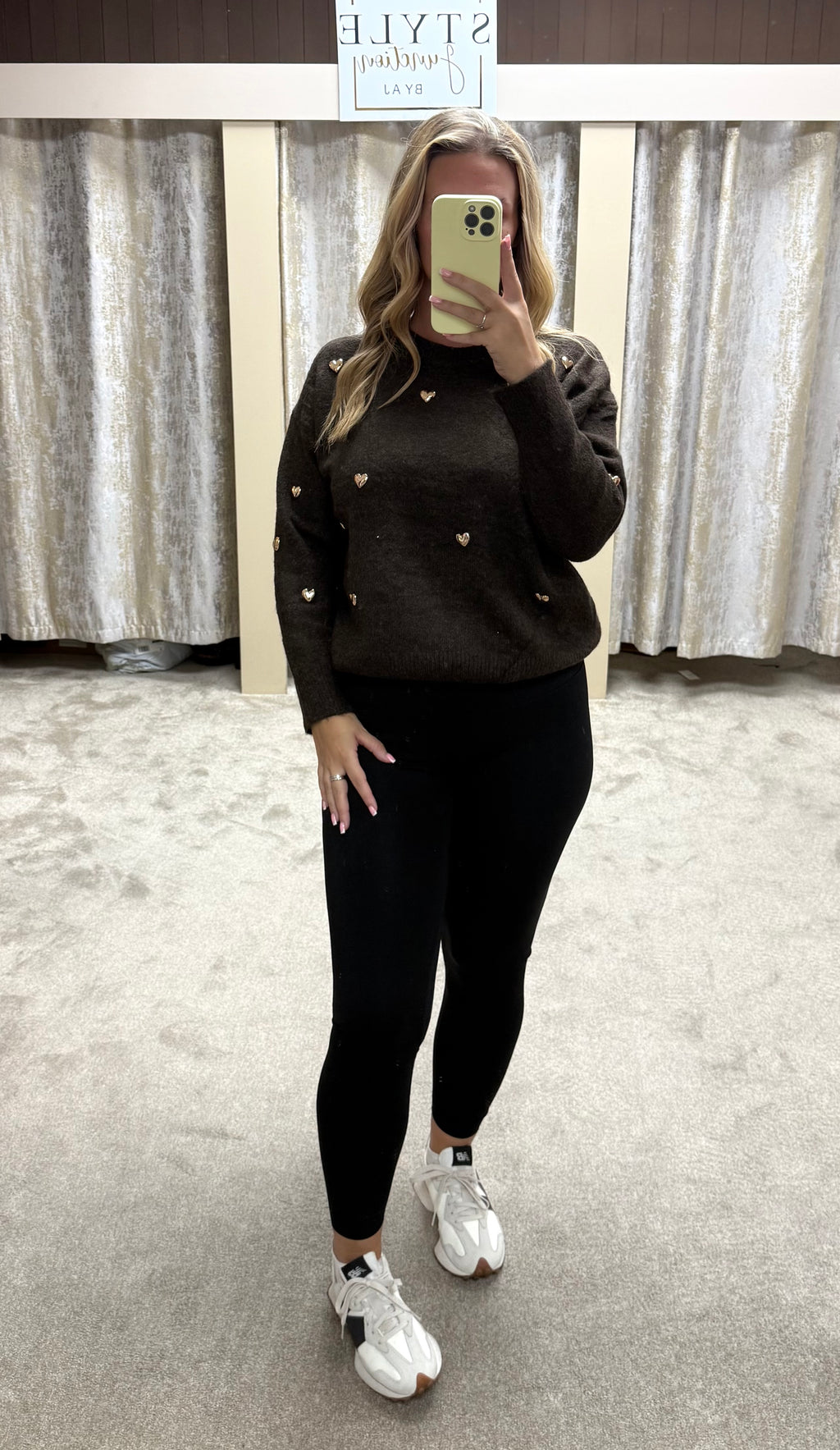 Gold Heart Soft Jumper