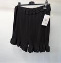 PLUS SIZE - Elasticated Pleated Frill Ruffle Shorts