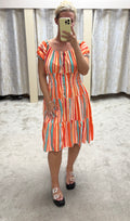 Striped Magic Midi Dress