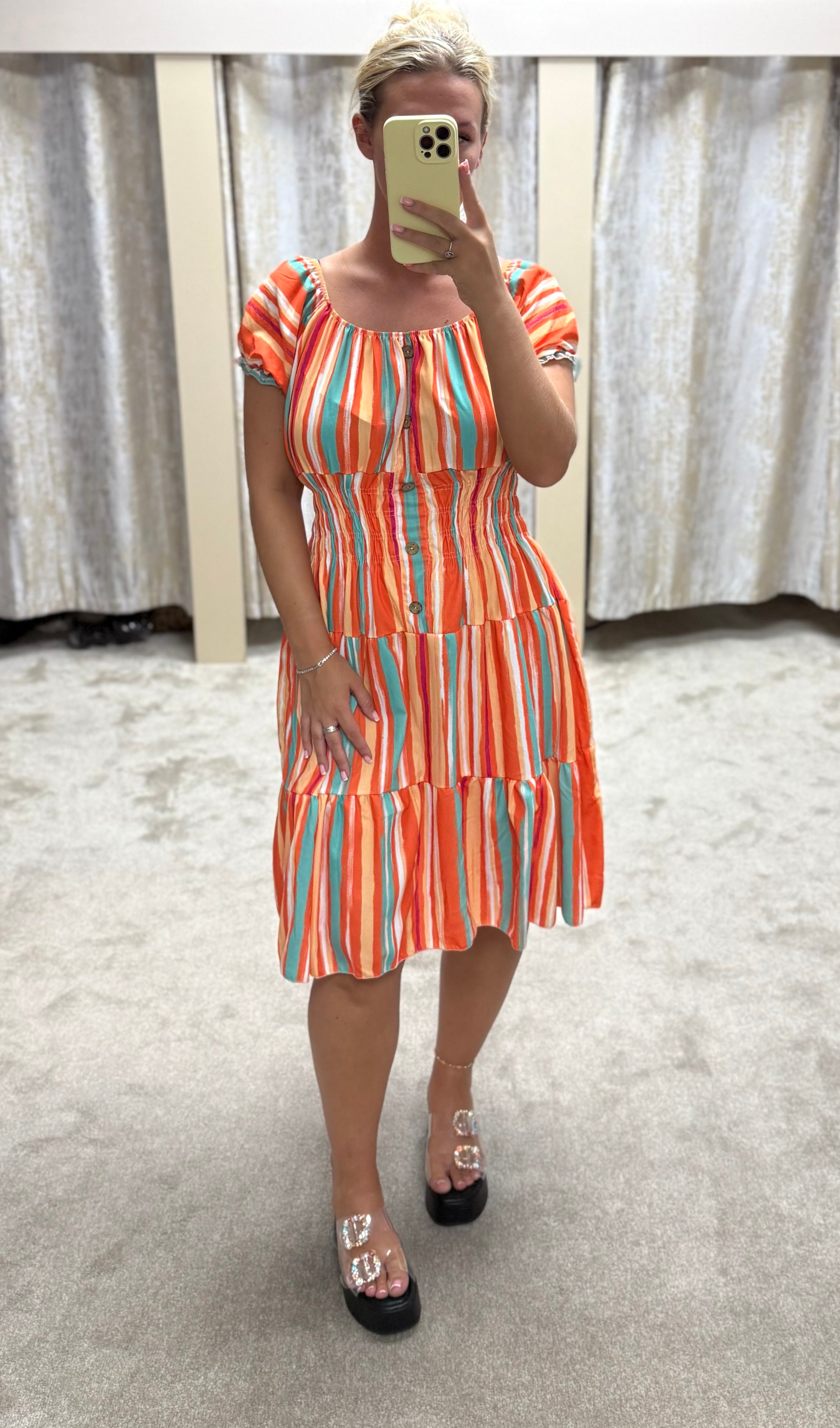 Striped Magic Midi Dress