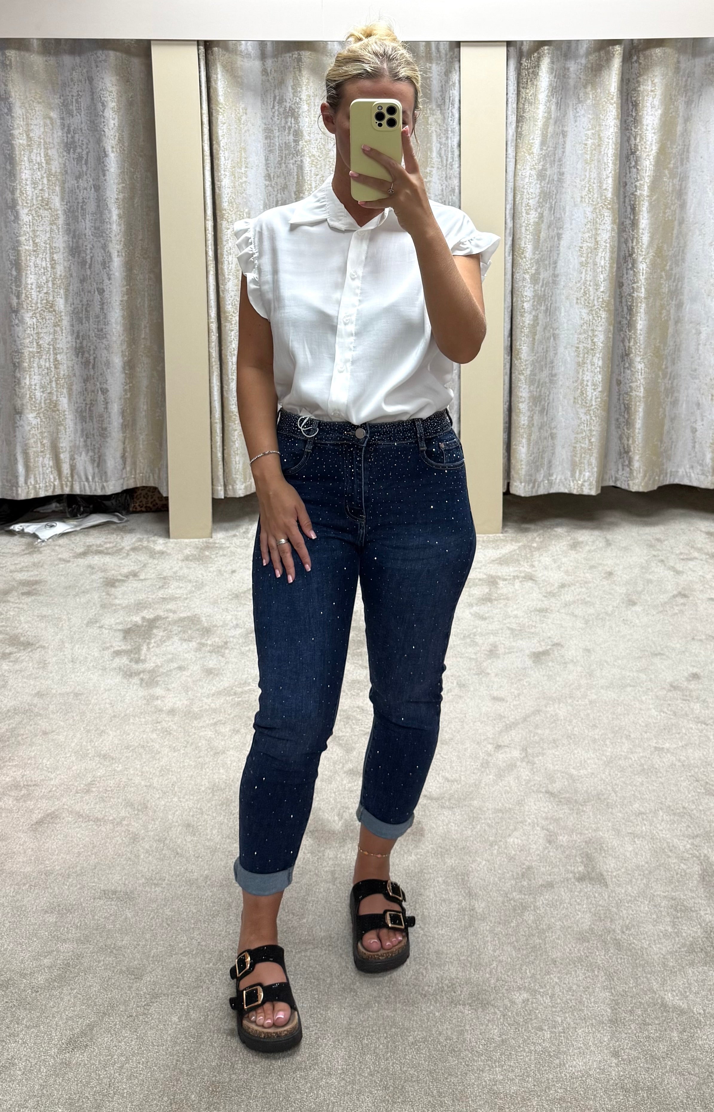 Frill Sleeve Detail Soft Blouse