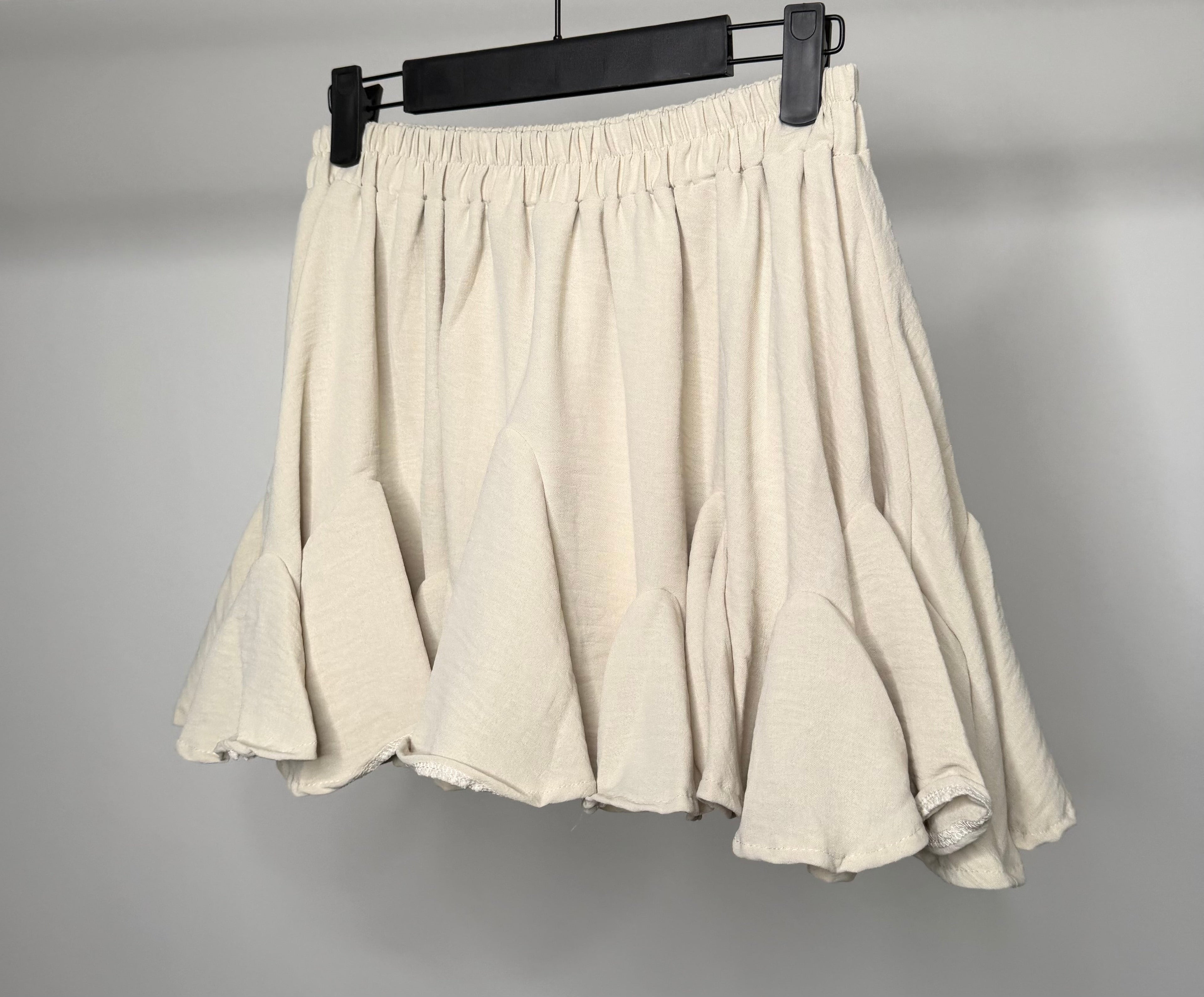 Elasticated Pleated Ruffle Skort