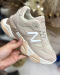 New Balance 9060 Inspired Trainers - Nude & Beige