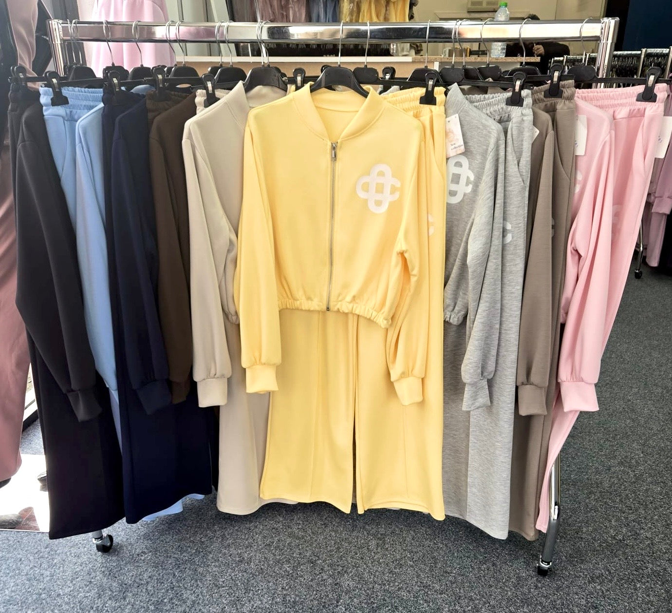 Knot Logo Zip Up Jacket & Wide Leg Trouser Co Ord