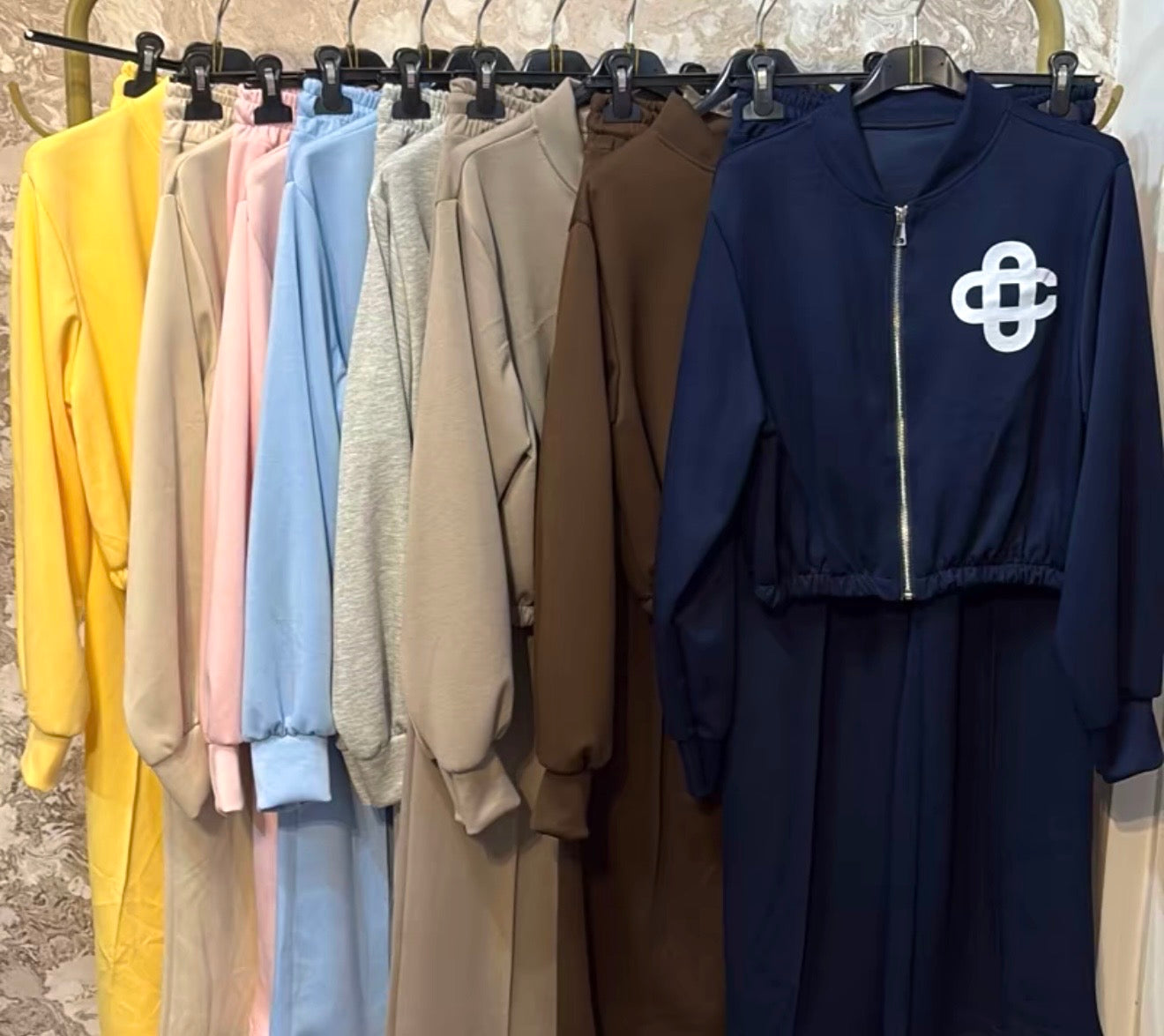 Knot Logo Zip Up Jacket & Wide Leg Trouser Co Ord