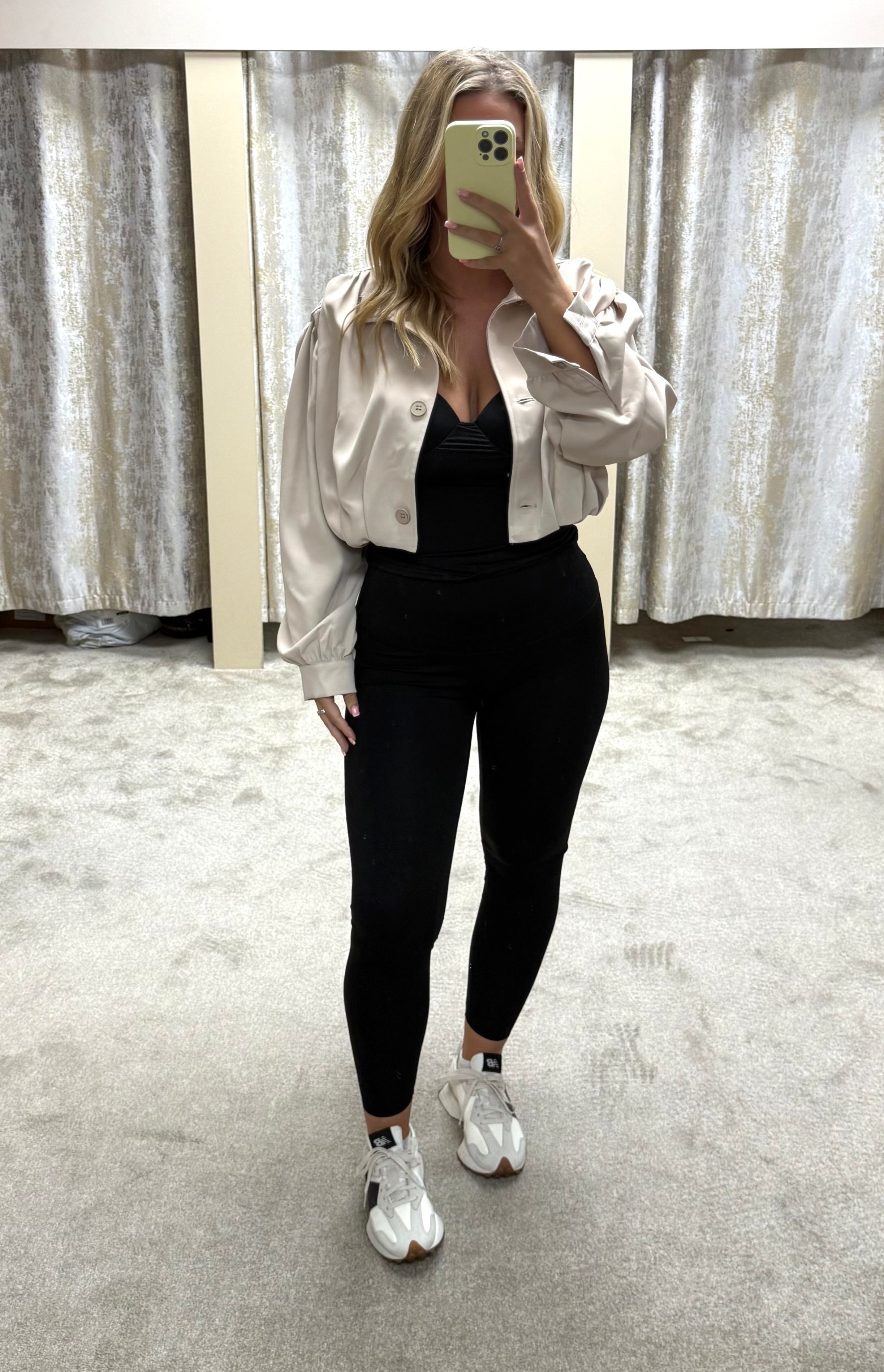 Zara Inspired Cropped Jacket With Ruched Sleeve Detail